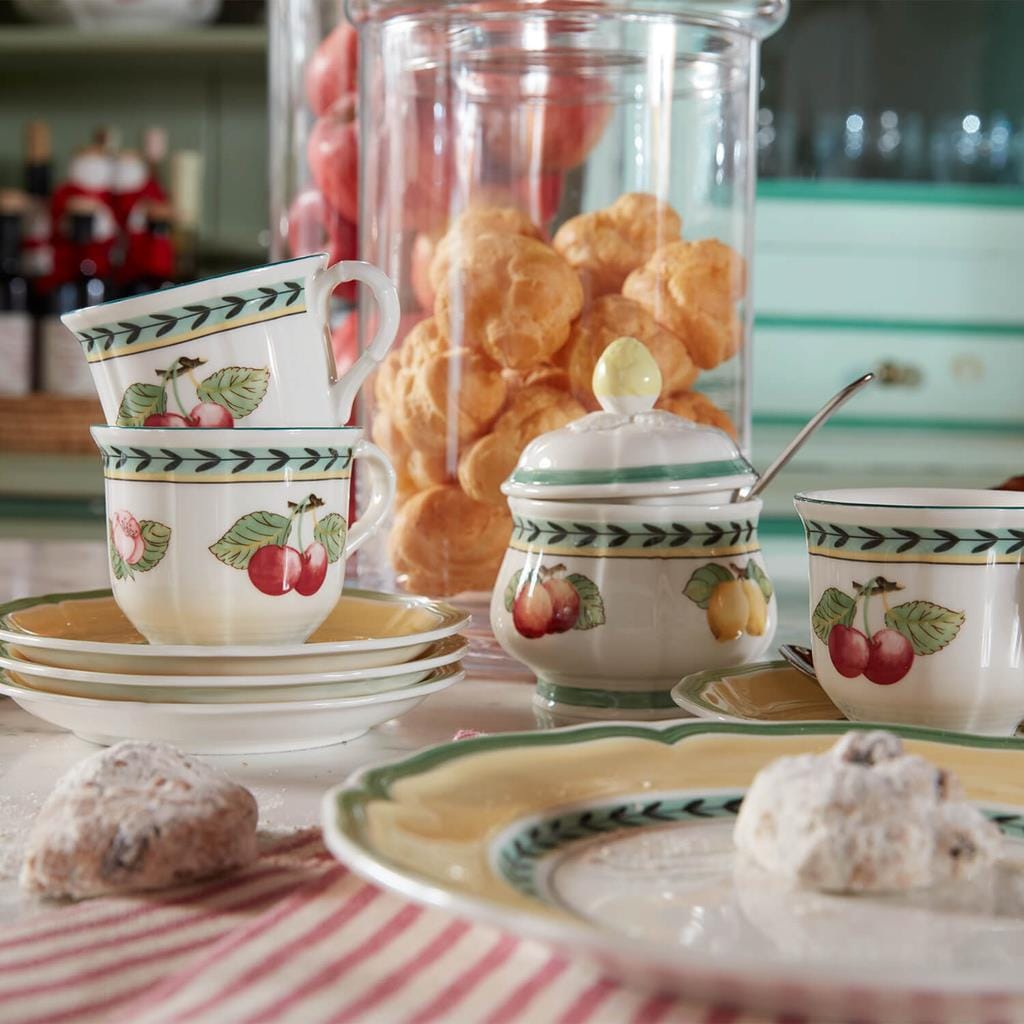 Villeroy & Boch Tasse »Cappuccinotassen French Garden Fleurence 260 ml 6er Set bunt« Spülmaschinenfest, Mikrowellensicher
