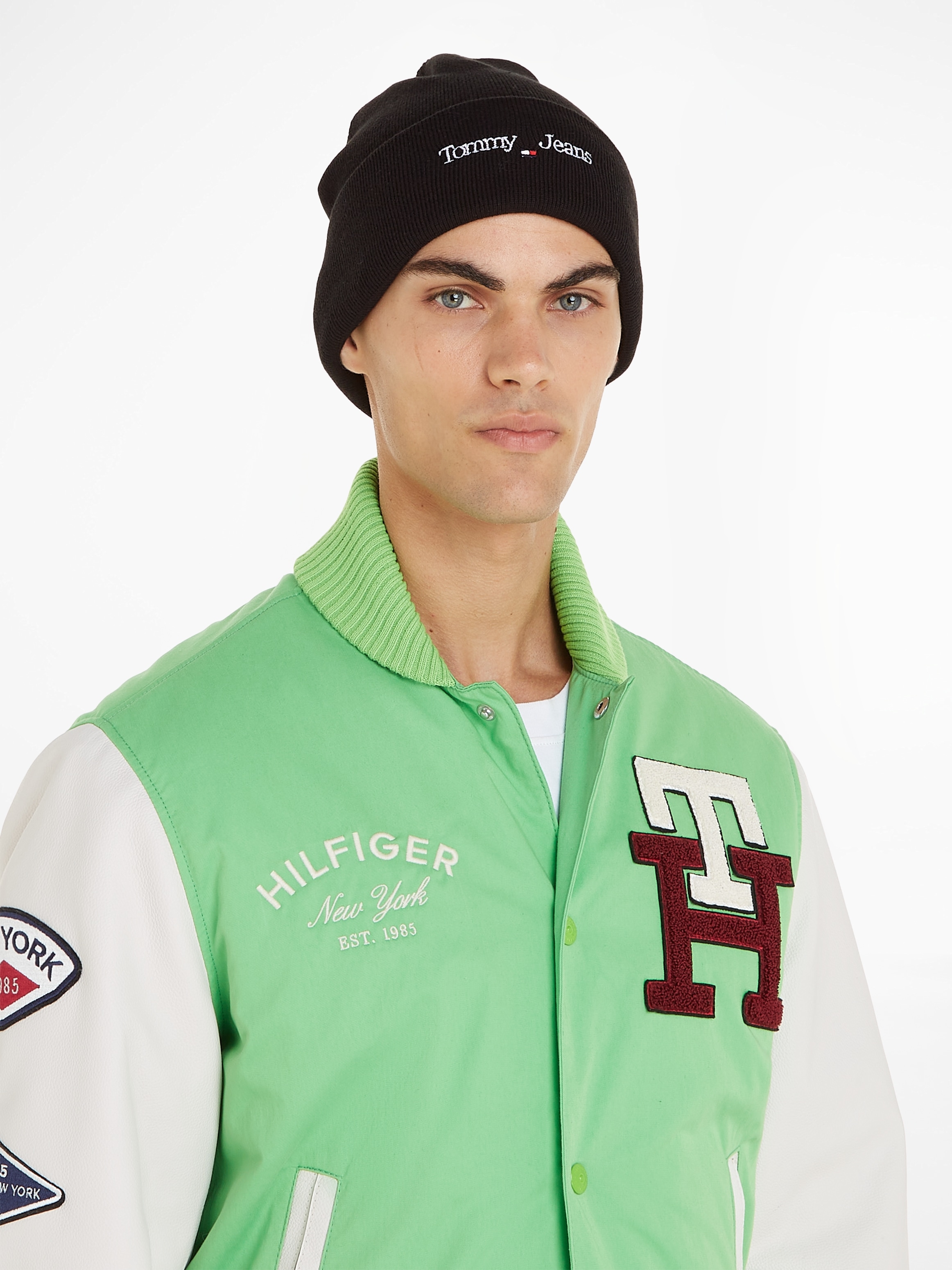 Tommy Jeans Beanie, cooler Style mit wärmenden Eigenschaften