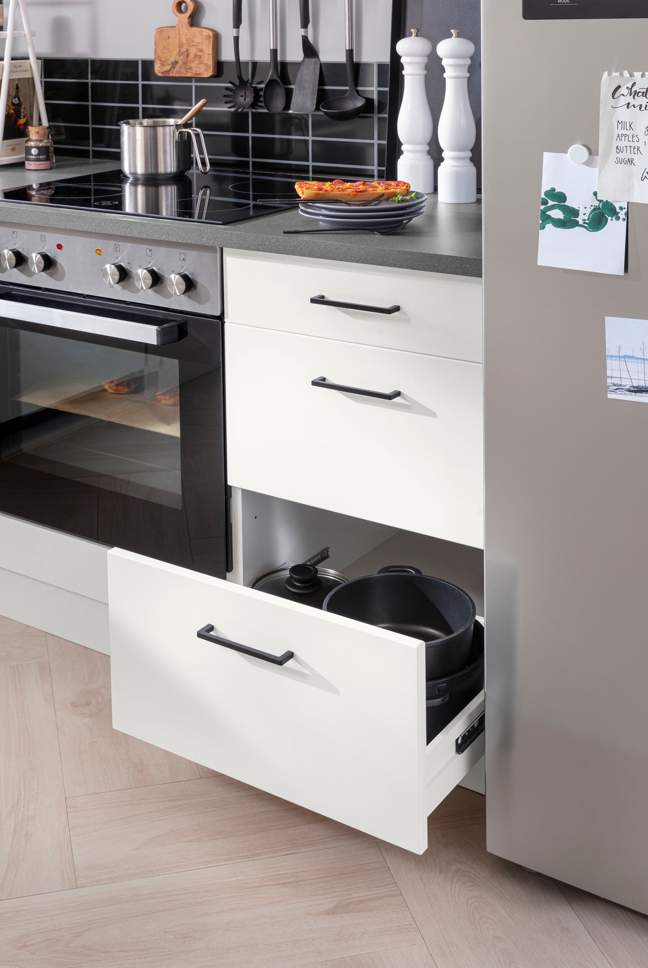 KOCHSTATION Winkelküche »KS-Trier«, ohne E-Geräte, Stellbreite 220/220 cm