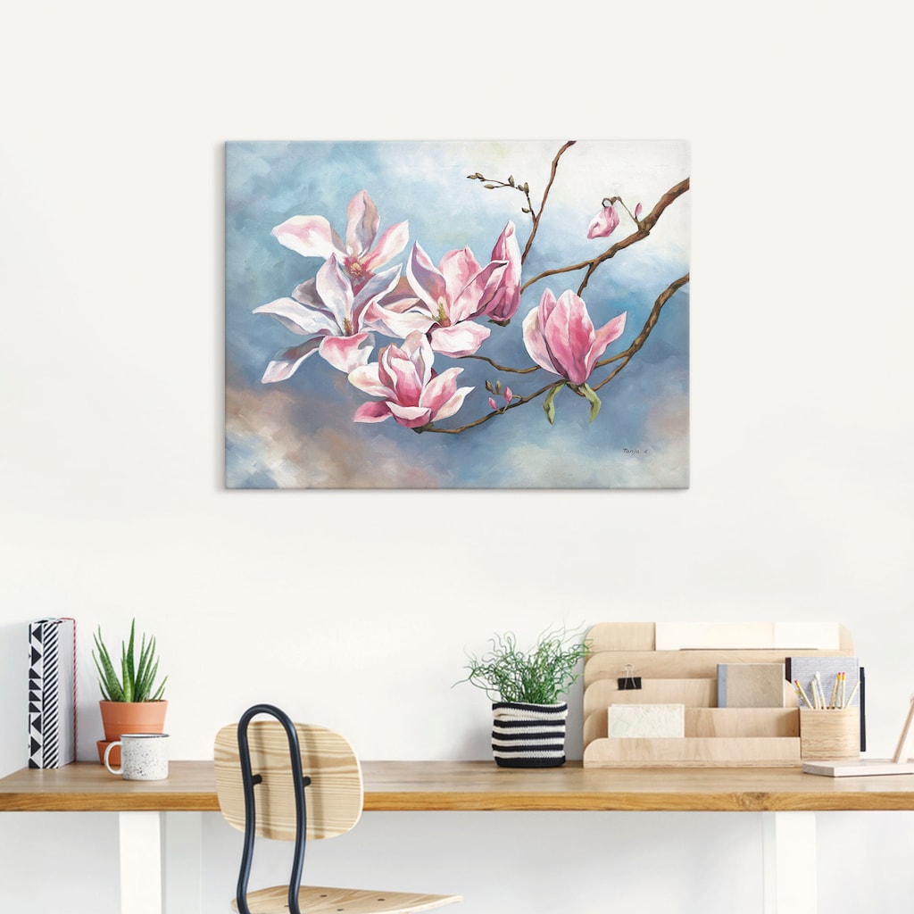 Artland Wandbild »Magnolienzweig«, Blumen, (1 St.)