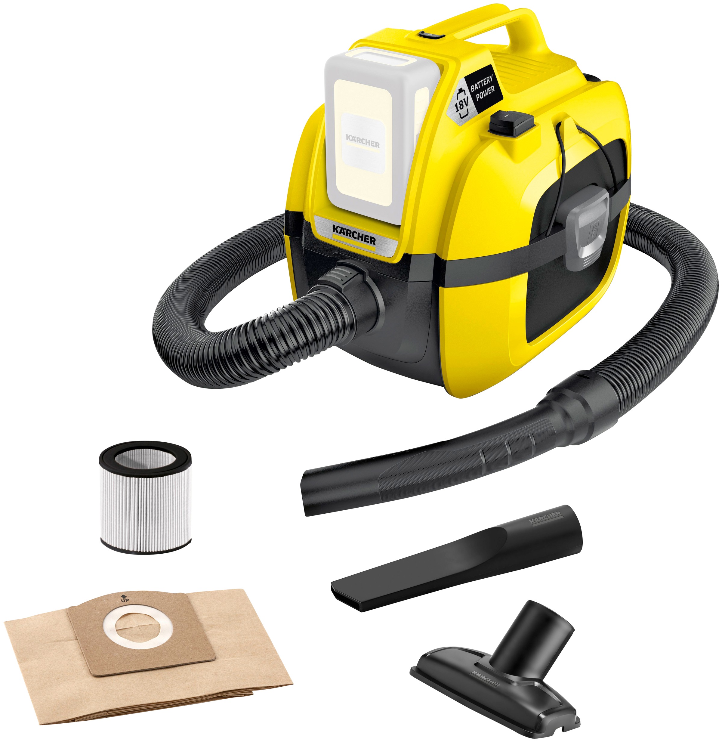 KÄRCHER Nass-Trocken-Akkusauger »WD 1 Compact Battery«, 7 l
