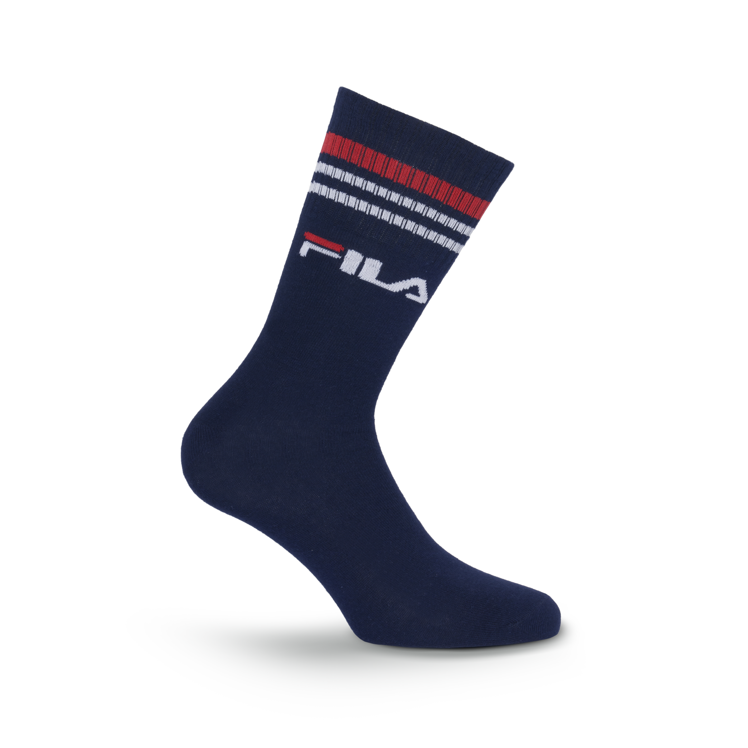 Fila Socken 3 Paar,  breites Rippenbündchen, Logoschriftzug, Cotton-Mix
