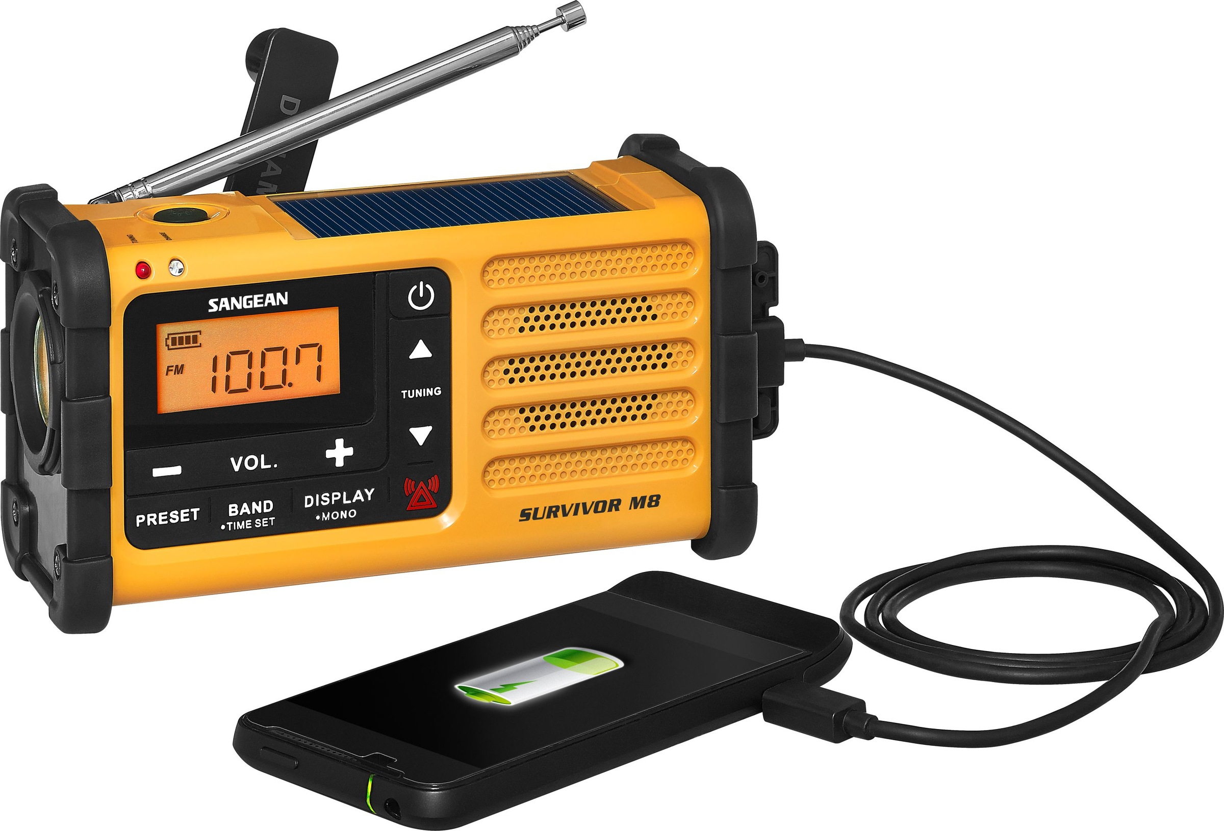 Sangean Notfallradio »Survivor M8«, (AM-Tuner-FM-Tuner)