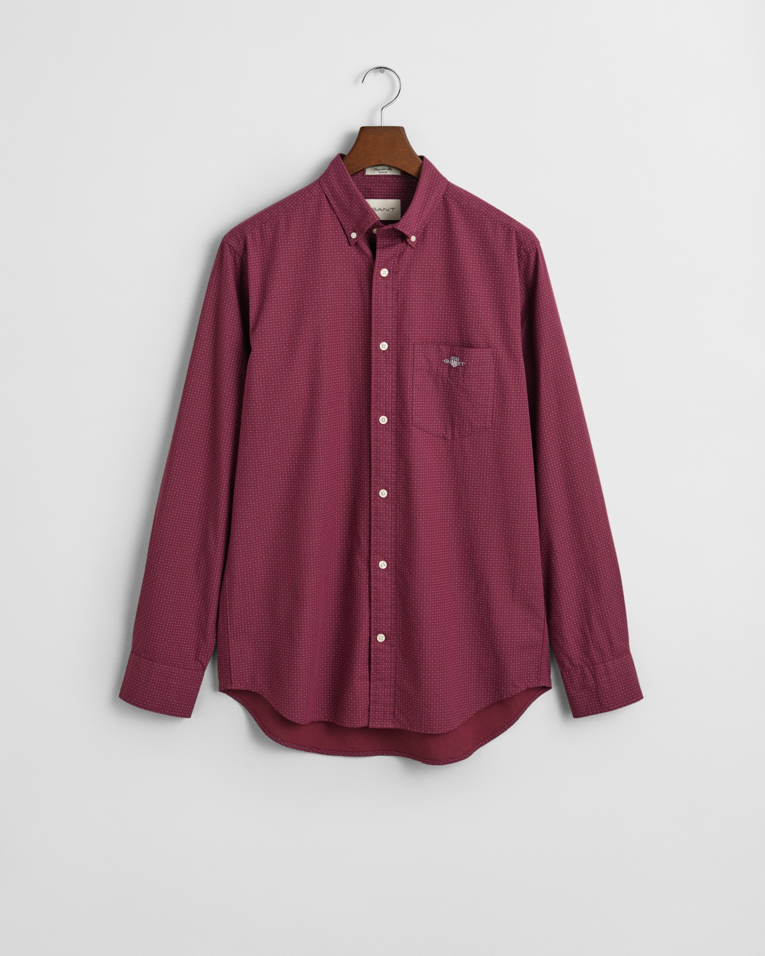 Gant Langarmhemd »REG MICRO PRINT SHIRT«, mit einem dezenten, durchgehenden Mikro-Print