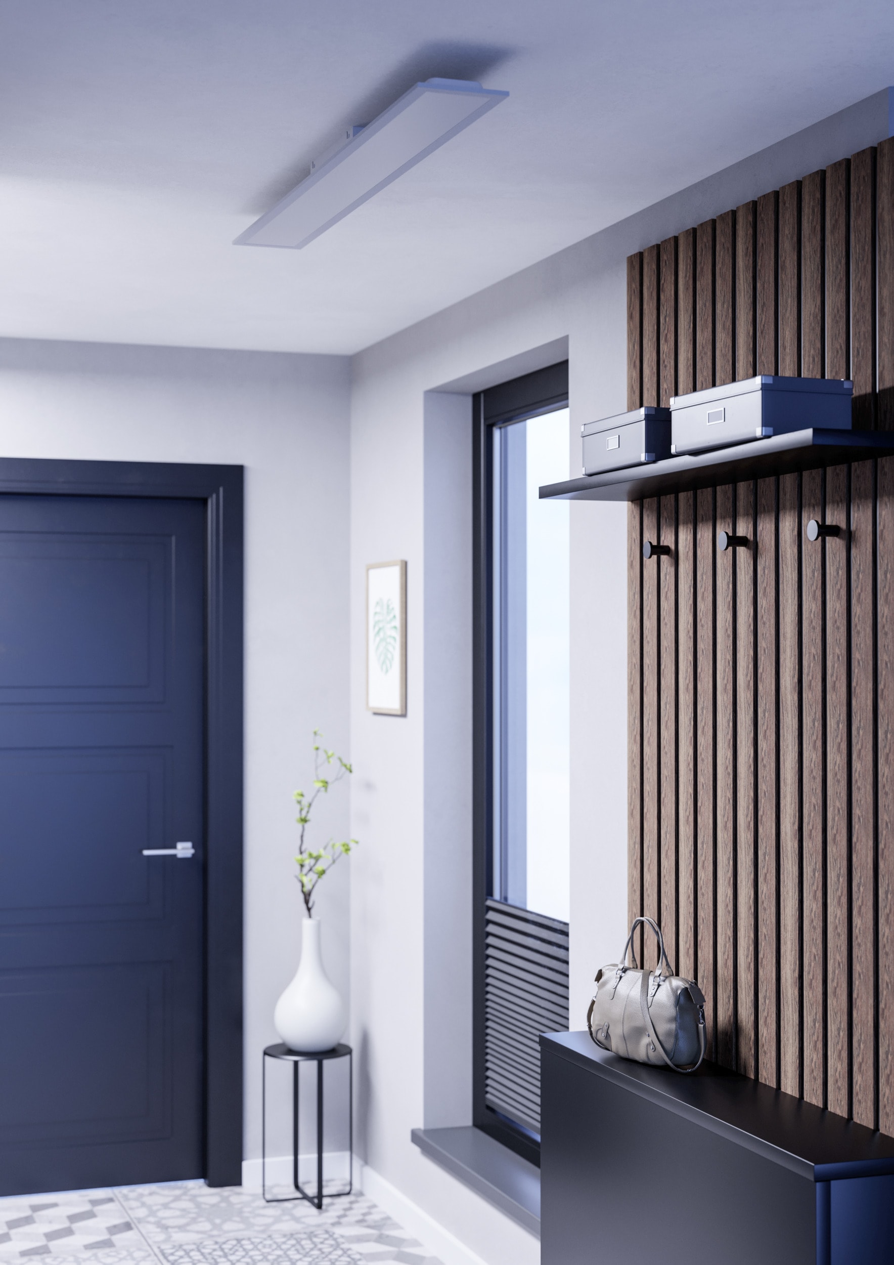 EGLO LED Deckenleuchte »MORADILLO-Z Deckenlampe - Stahl - LED - 28W - IP20« LED-Modul 1 Stk. Kaltweiß | Neutralweiß | RGB | Warmweiß Wohzimmerlampe, Esszimmerlampe, Schlafzimmer, L119,5 x B14,5 x H6,1 cm