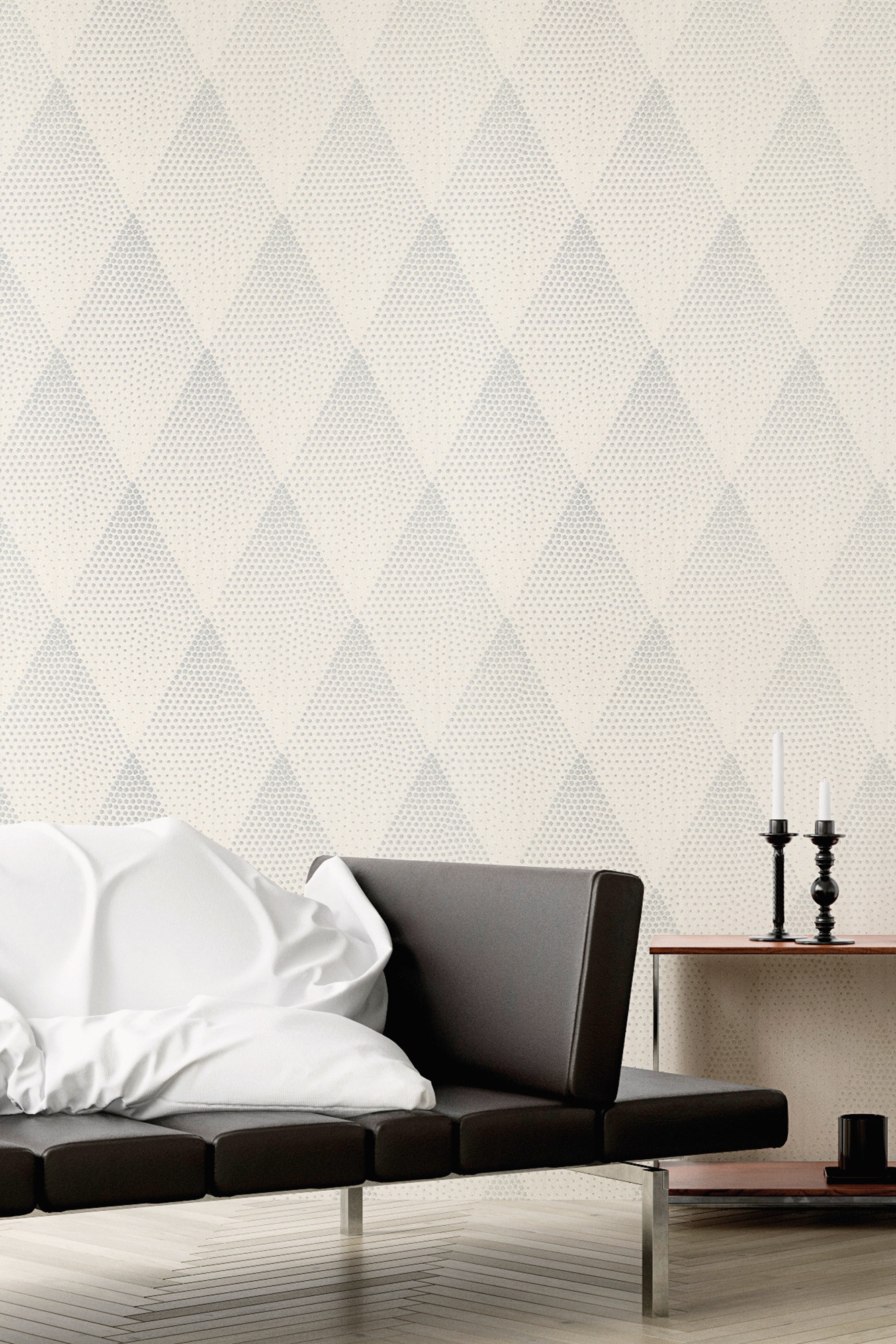 living walls »New Walls 50's Glam geometrisch grafisch« gemustert | geometrisch | grafisch glatt Grafik Tapete Punkte Tapeten Wohnzimmer Schlafzimmer Küche Flur Design