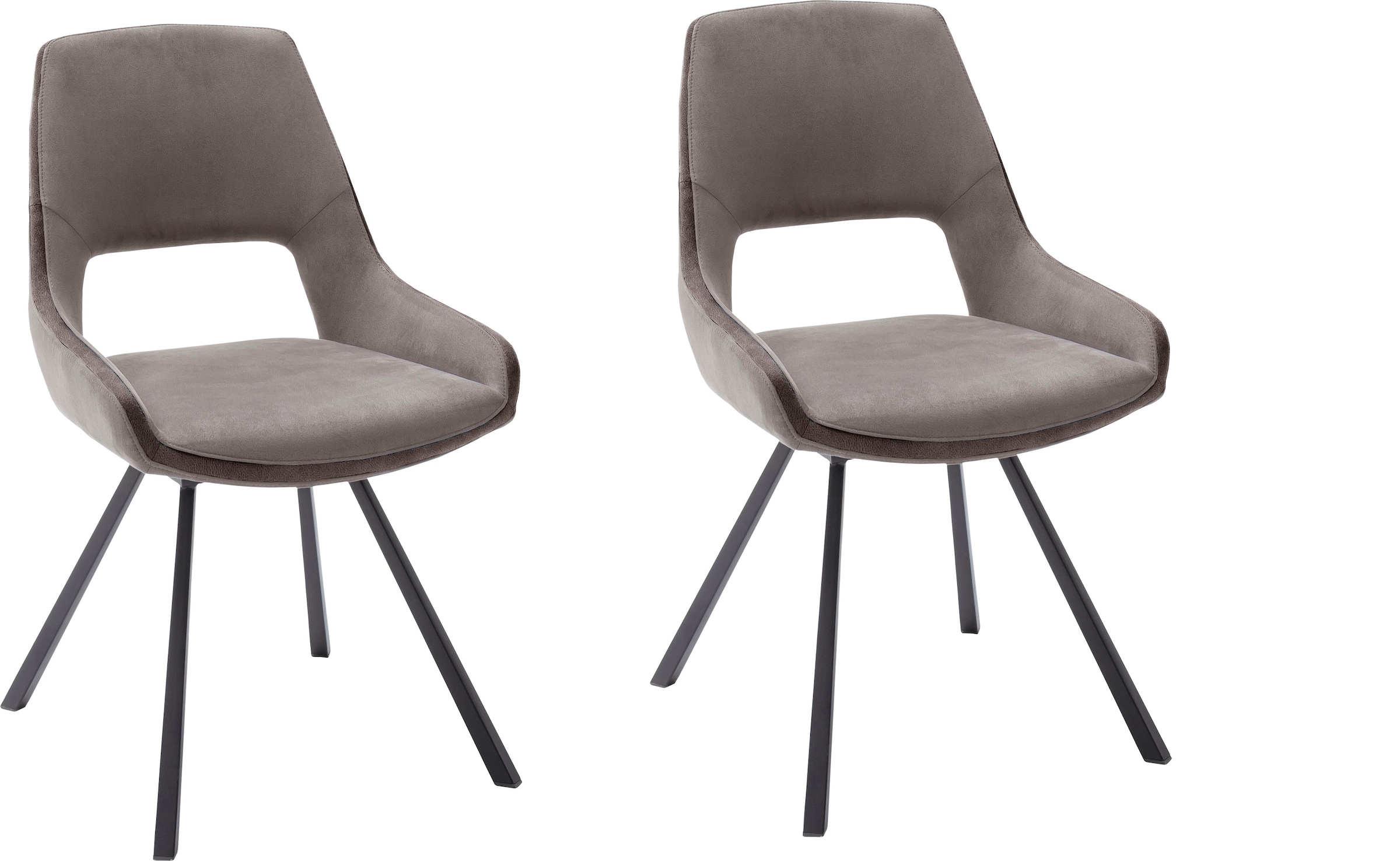 MCA furniture Esszimmerstuhl »Bayonne«, (Set), 2 St., 2-er Set, Stuhl 180° drehbar mit Nivellierung, belastbar bis 120 kg online kaufen