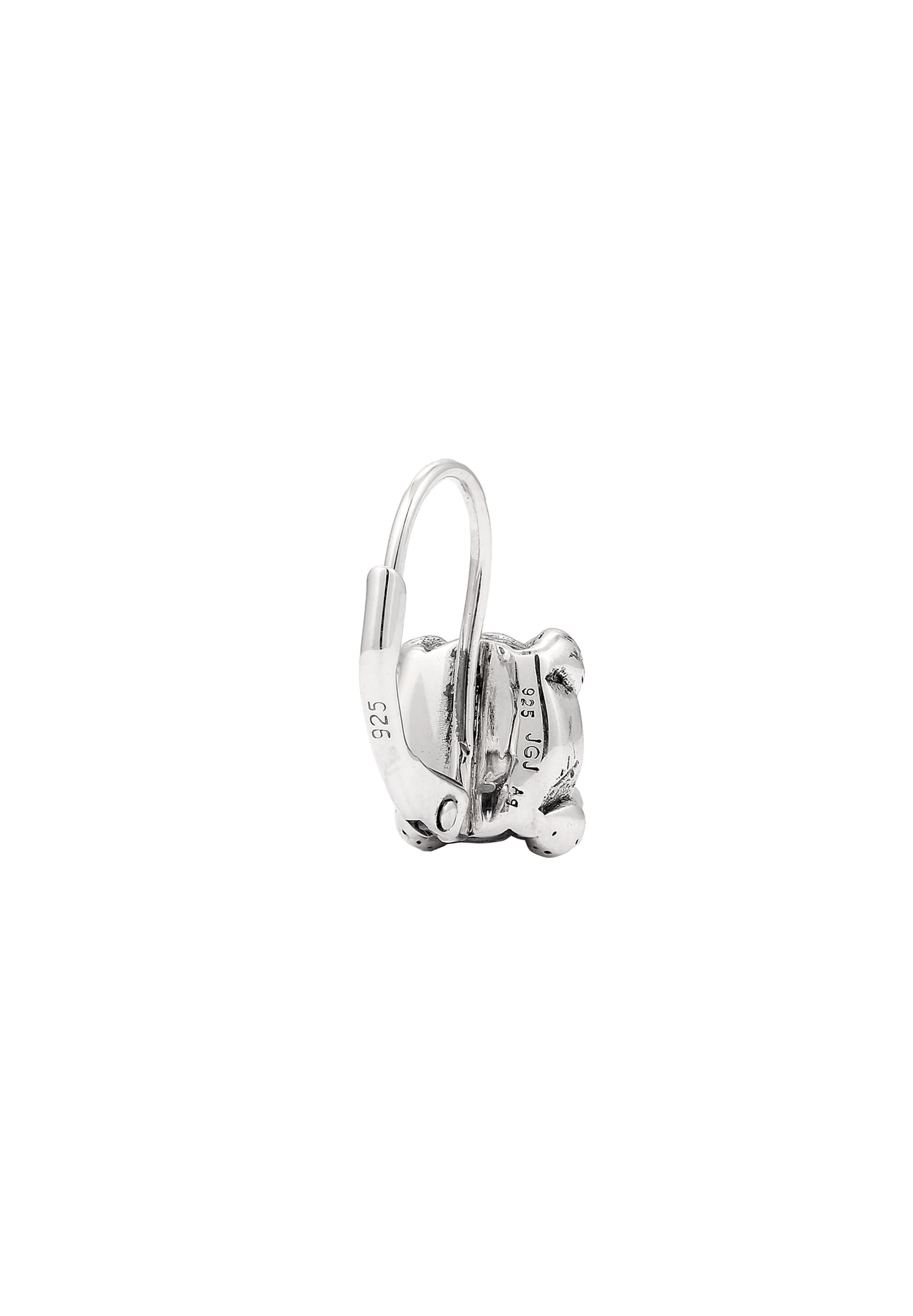 HAZE & GLORY Paar Creolen »Ohrringe Ohrhänger Jade Grün 925 Sterling Silber«