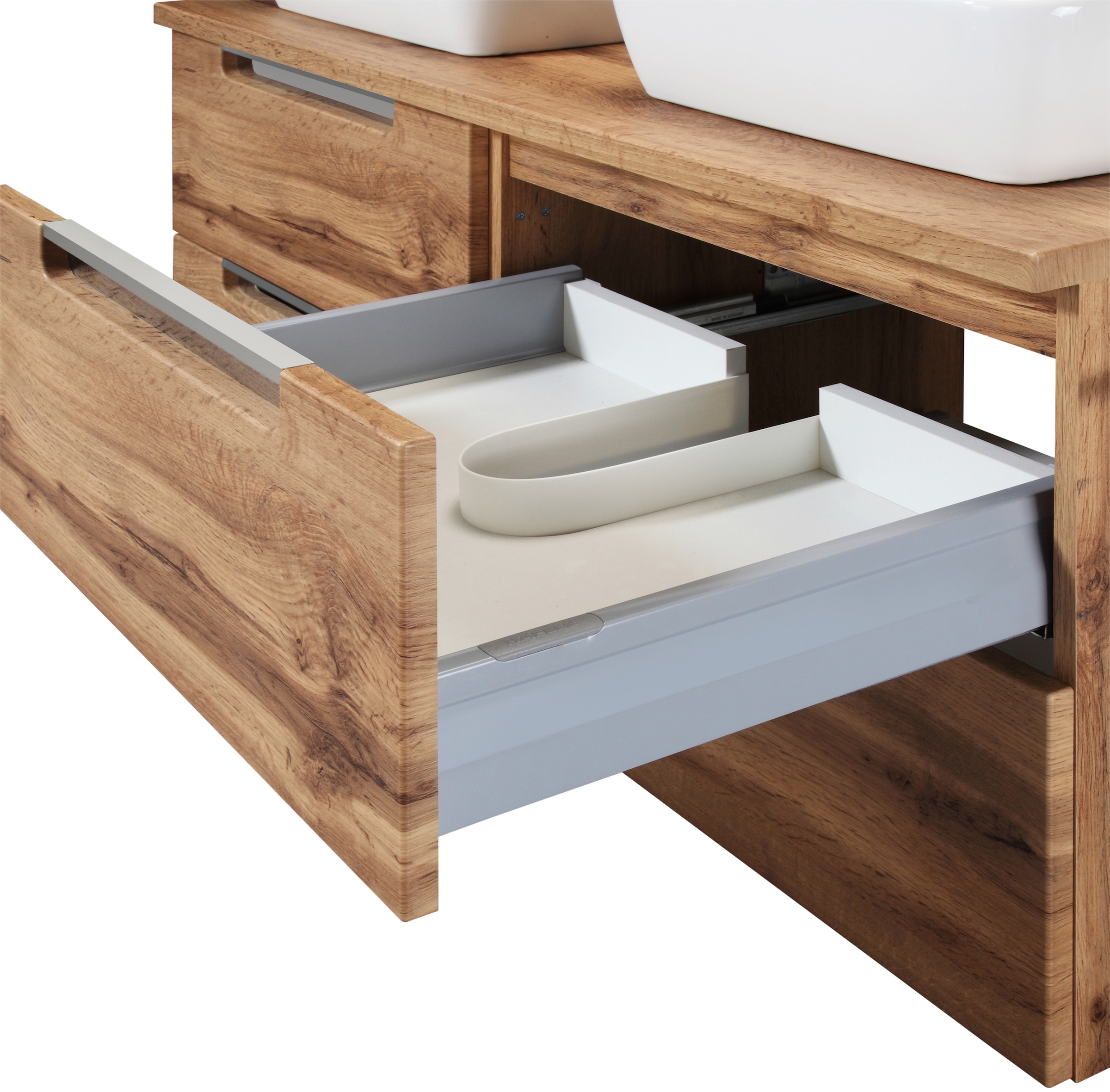 welltime Doppelwaschtisch »Malibu«, mit Soft-Close, Breite 120 cm