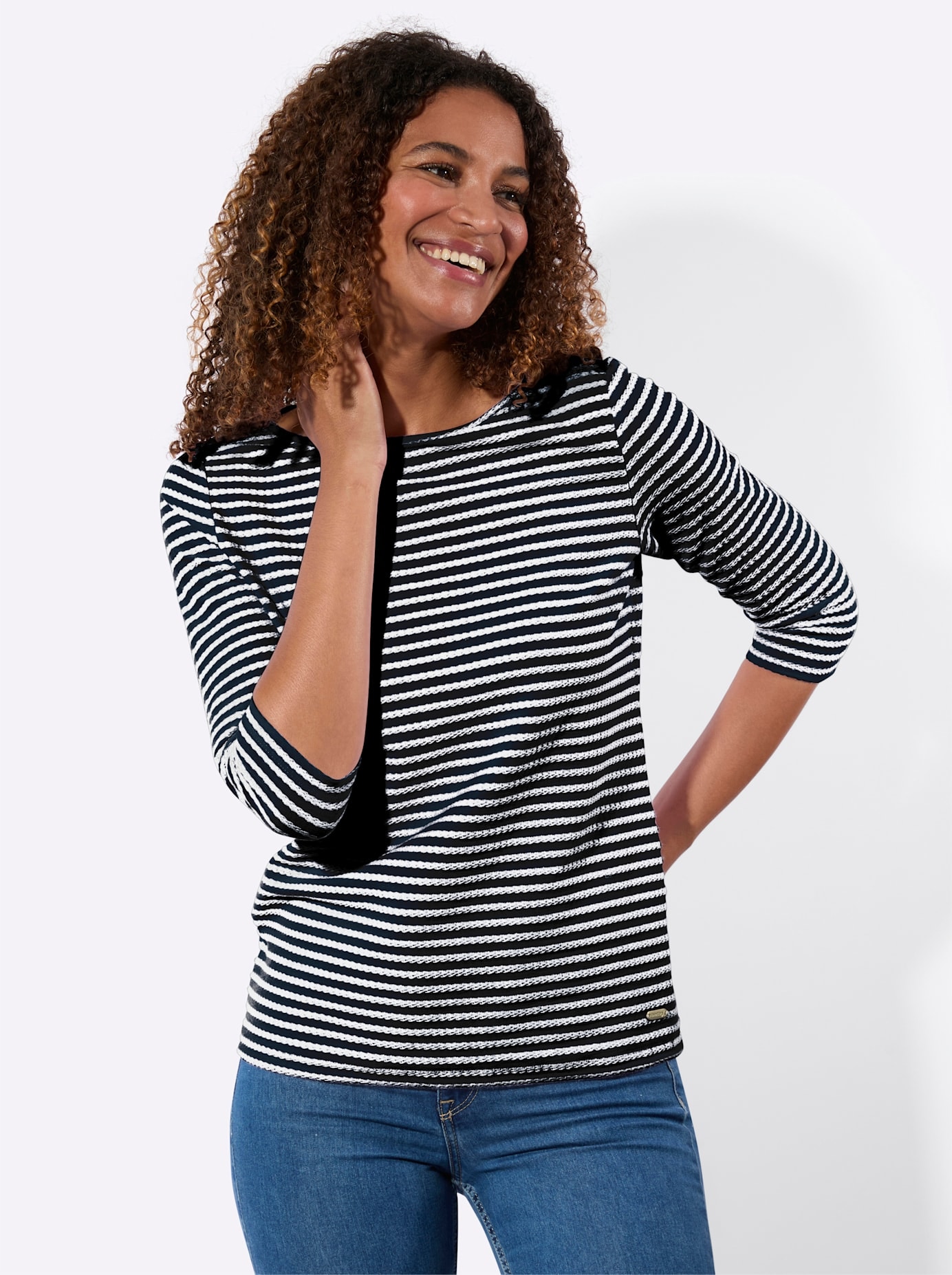 Casual Looks 3/4-Arm-Shirt »Ringelshirt« 1 tlg.