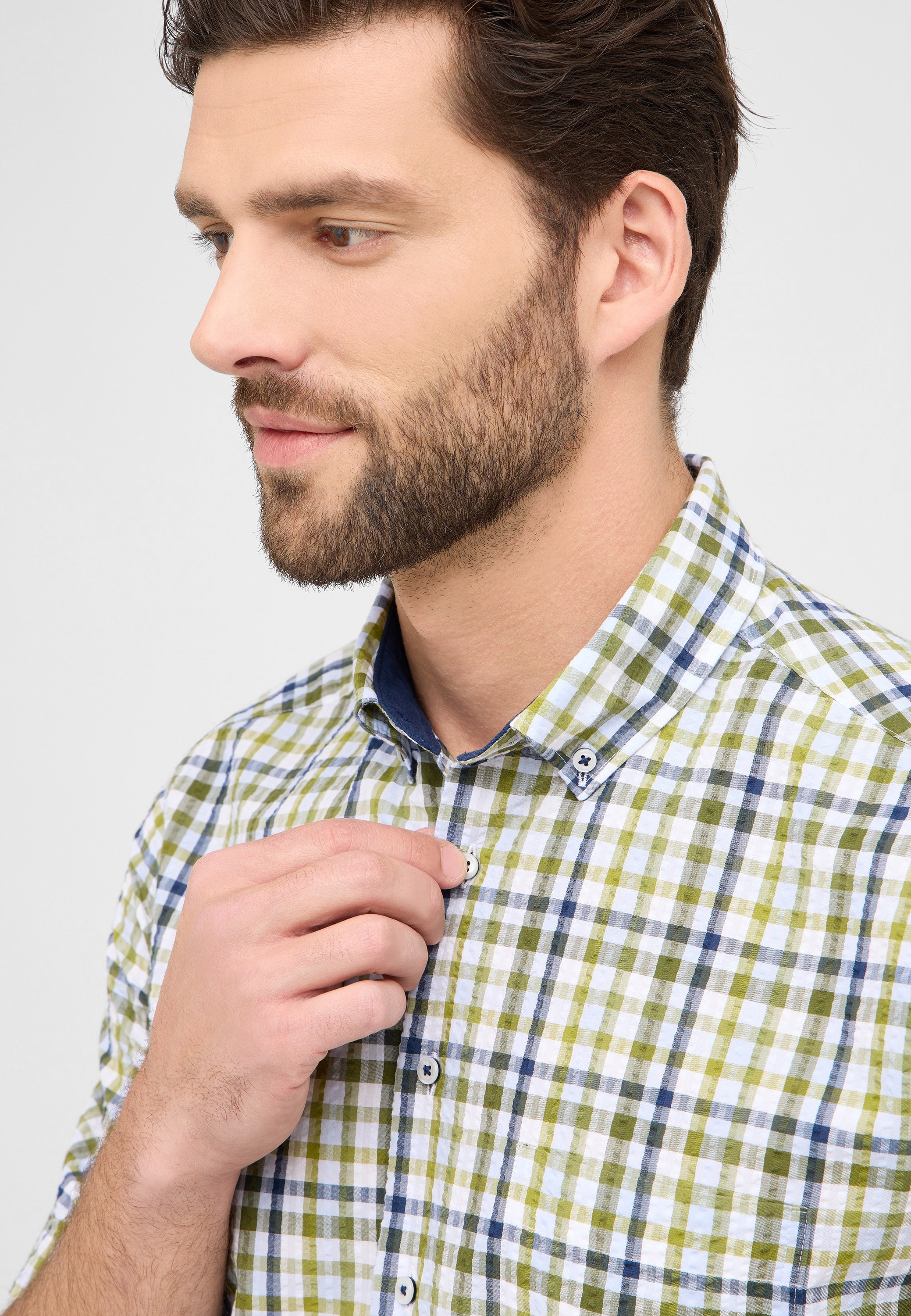 Eterna Kurzarmhemd »MODERN FIT« EASY IRON (bügelleicht)