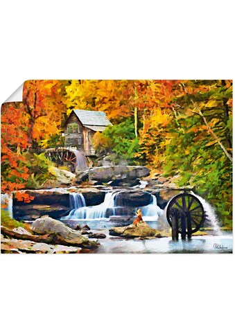 Artland Wandbild »Amerikanische berühmte Mühle«, Waldbilder, (1 St.), als Alubild,... kaufen
