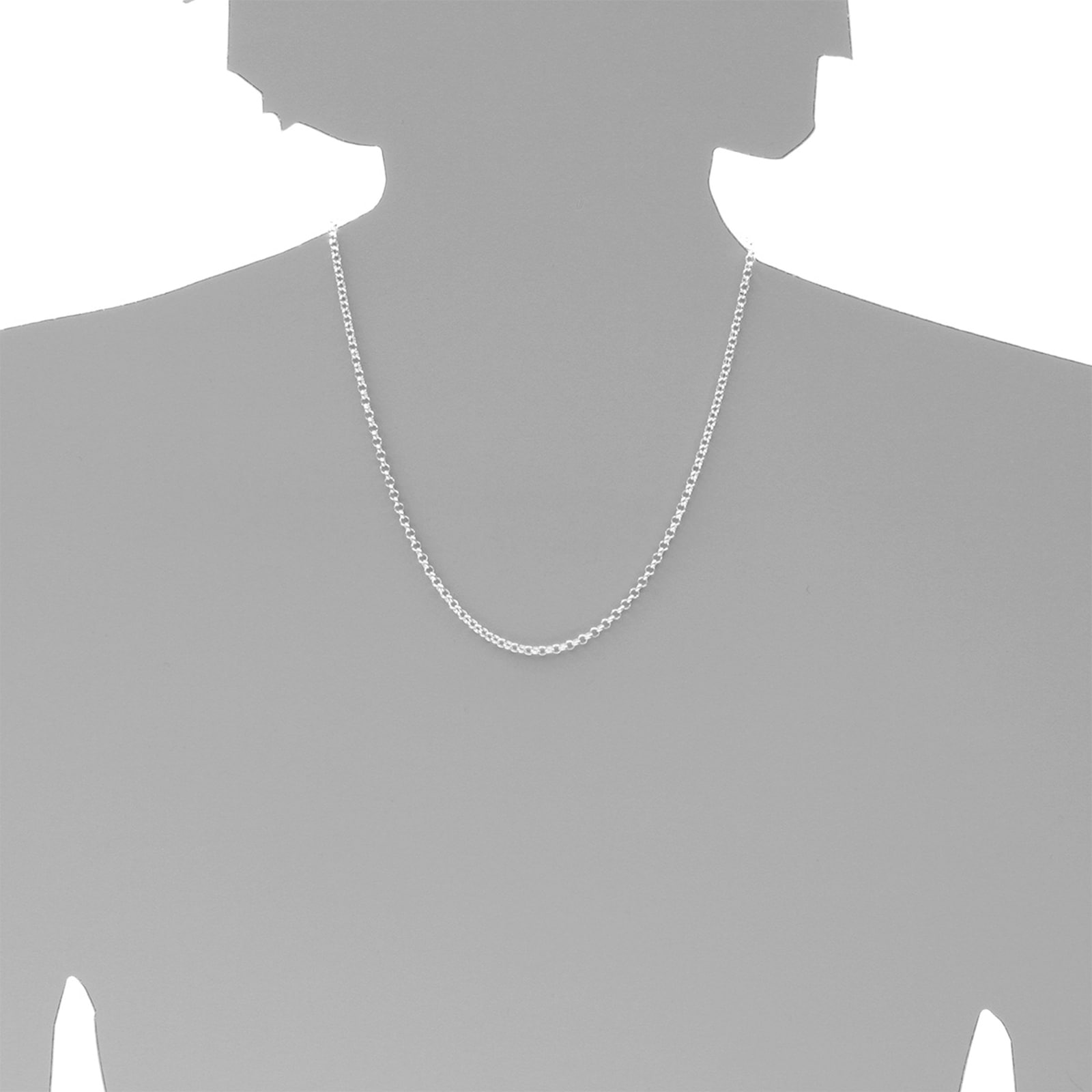 OSTSEE-SCHMUCK Silberkette »- Erbs 3,0 mm - Silber 925/000 -,«