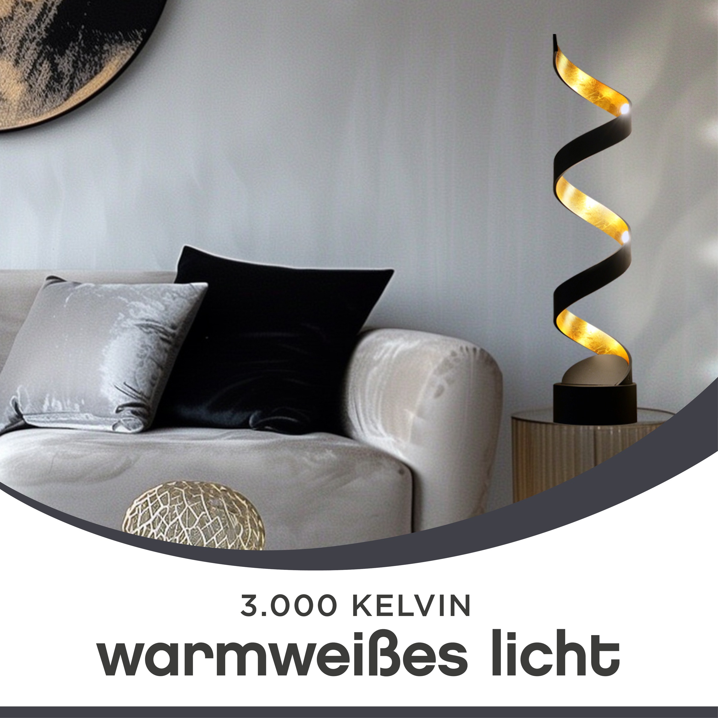 ECO-LIGHT LED Tischleuchte »HELIX«, Leuchtmittel LED-Modul | LED fest integriert