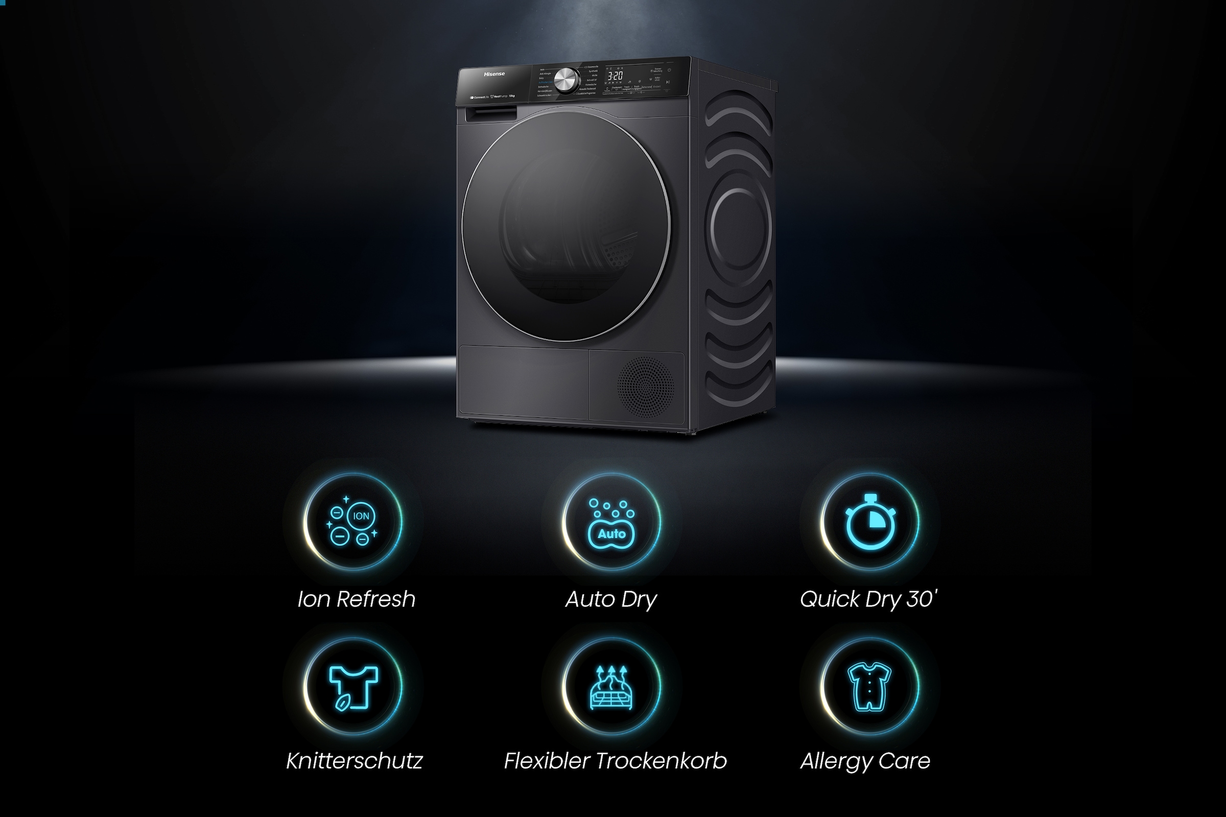 Hisense Wärmepumpentrockner »DH5S102B«, 10 kg