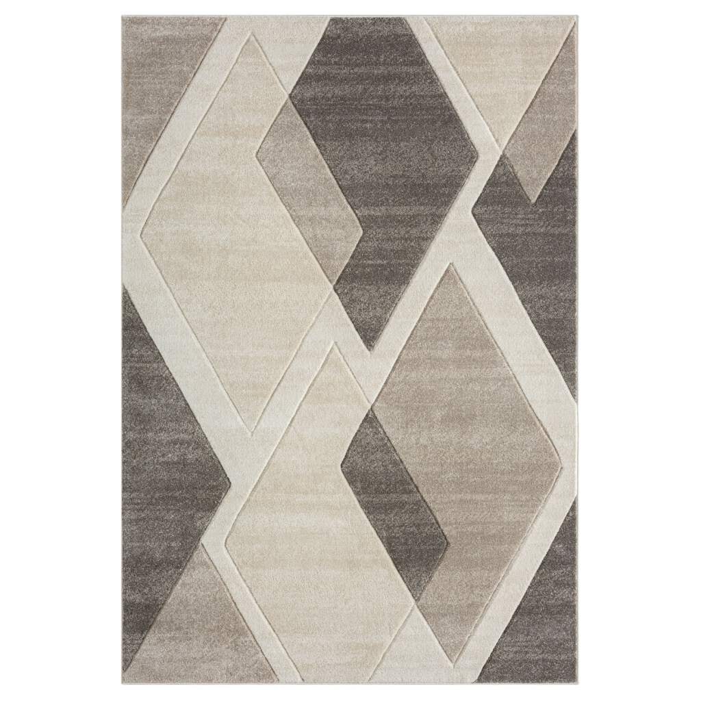 Carpet City Teppich »BONITO7167«, rechteckig, 11 mm Höhe, Flachflor, Hochtief-Muster/ 3D-Effekt, Geo-Muster, für Wohnzimmer