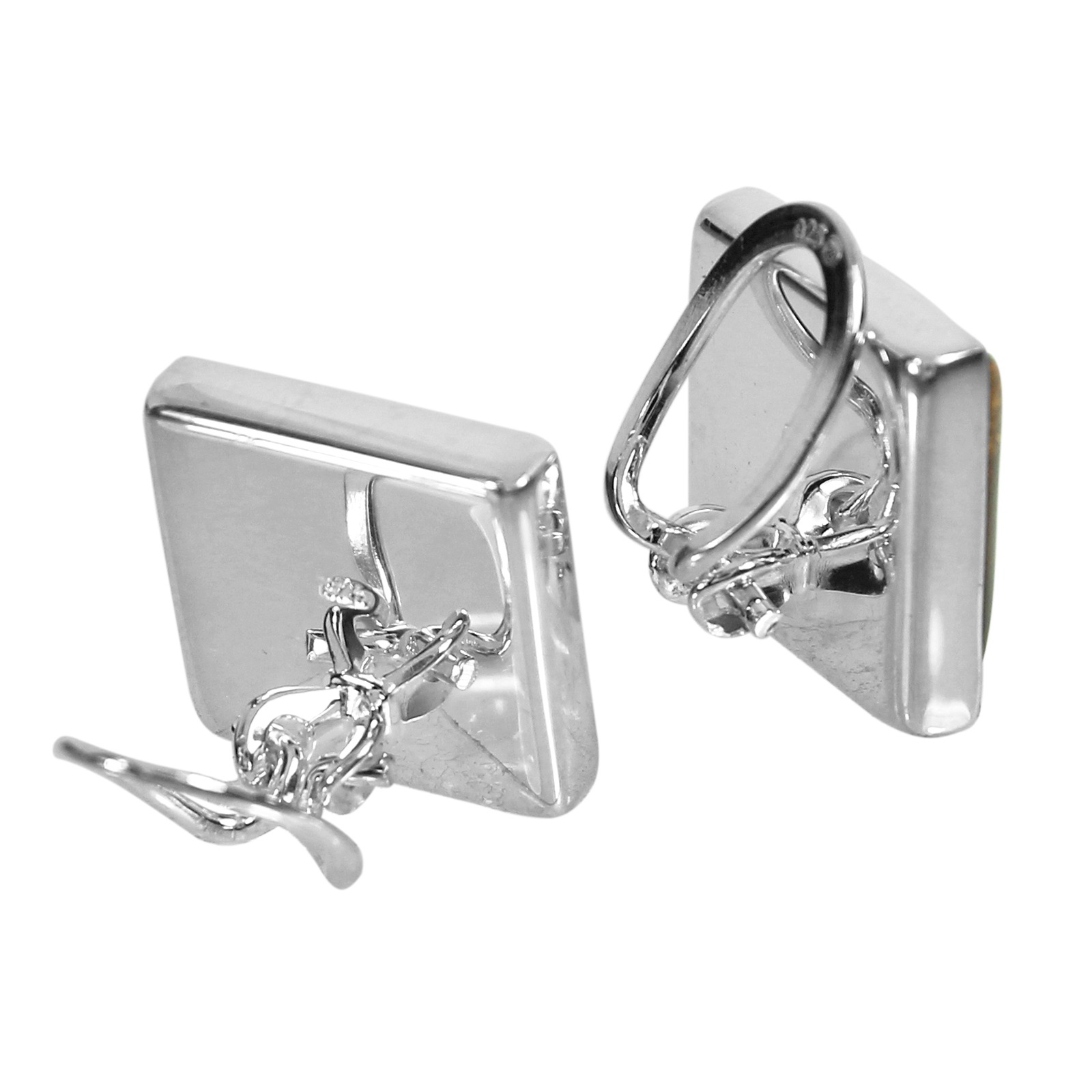 OSTSEE-SCHMUCK Paar Ohrclips »- Classic 24 x 16 mm - Silber 925/000 - Bernstein«