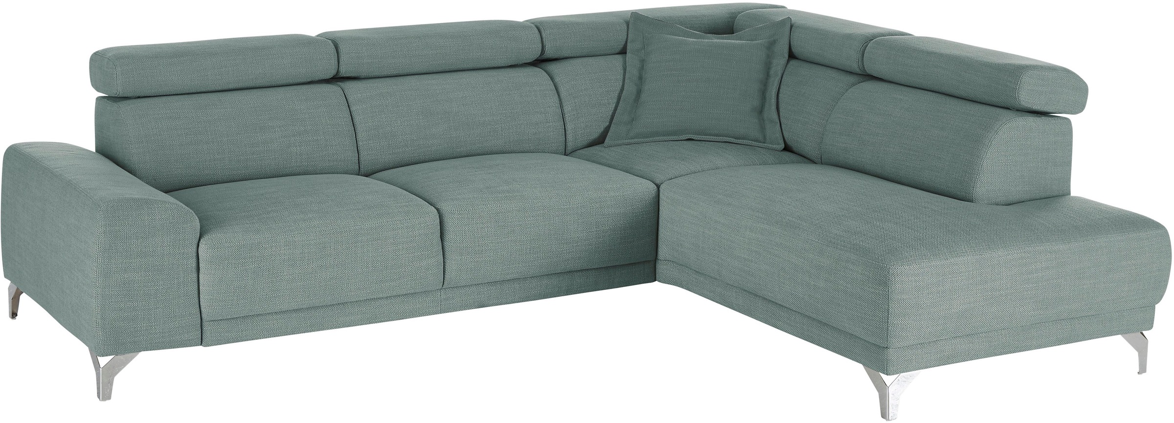 3C Candy Ecksofa »Greve Sofa immer mit manuelle Kopfteilverstellungen, modern, elegant«, wahlweise motorischer Sitzvorzug, bequem und zeitlos, L-Form