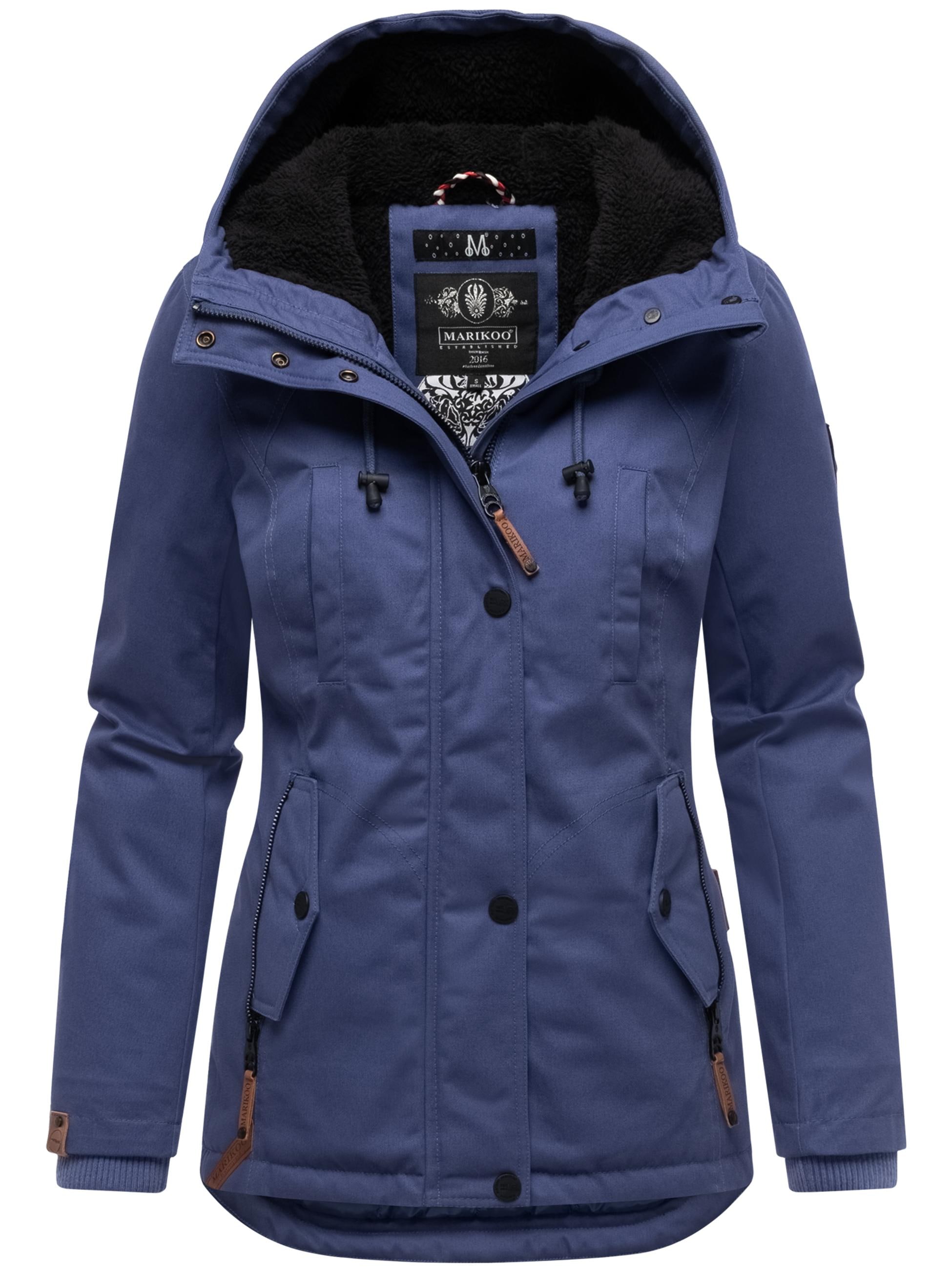 Marikoo Winterjacke »Winterjacke Bikoo« mit Kapuze sportliche Damen Outdoor Baumwolljacke mit Kapuze
