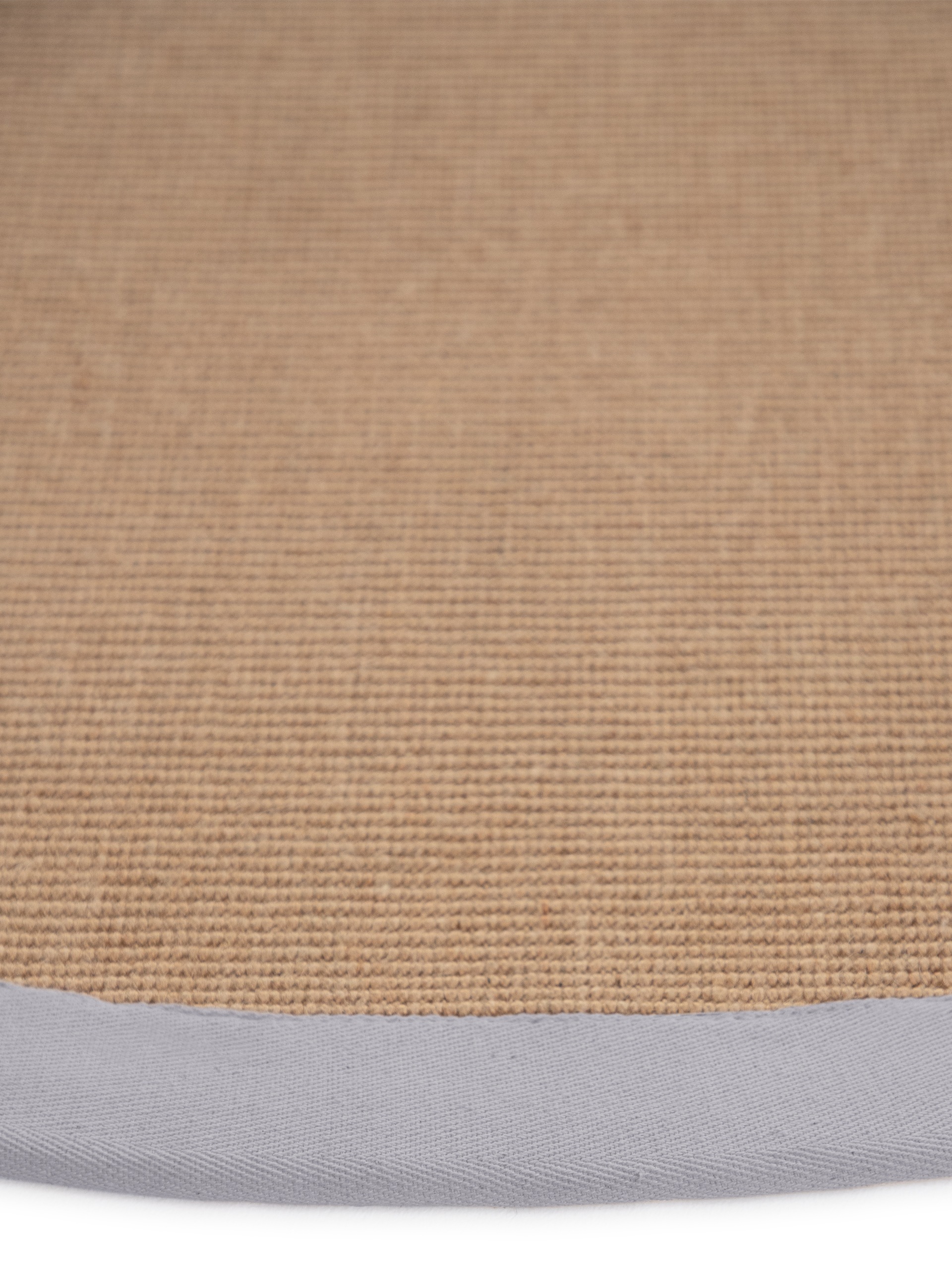 carpetfine Sisalteppich »Sisal«, rund, 5 mm Höhe, mit farbiger Bordüre, Anti-Rutsch Rückseite
