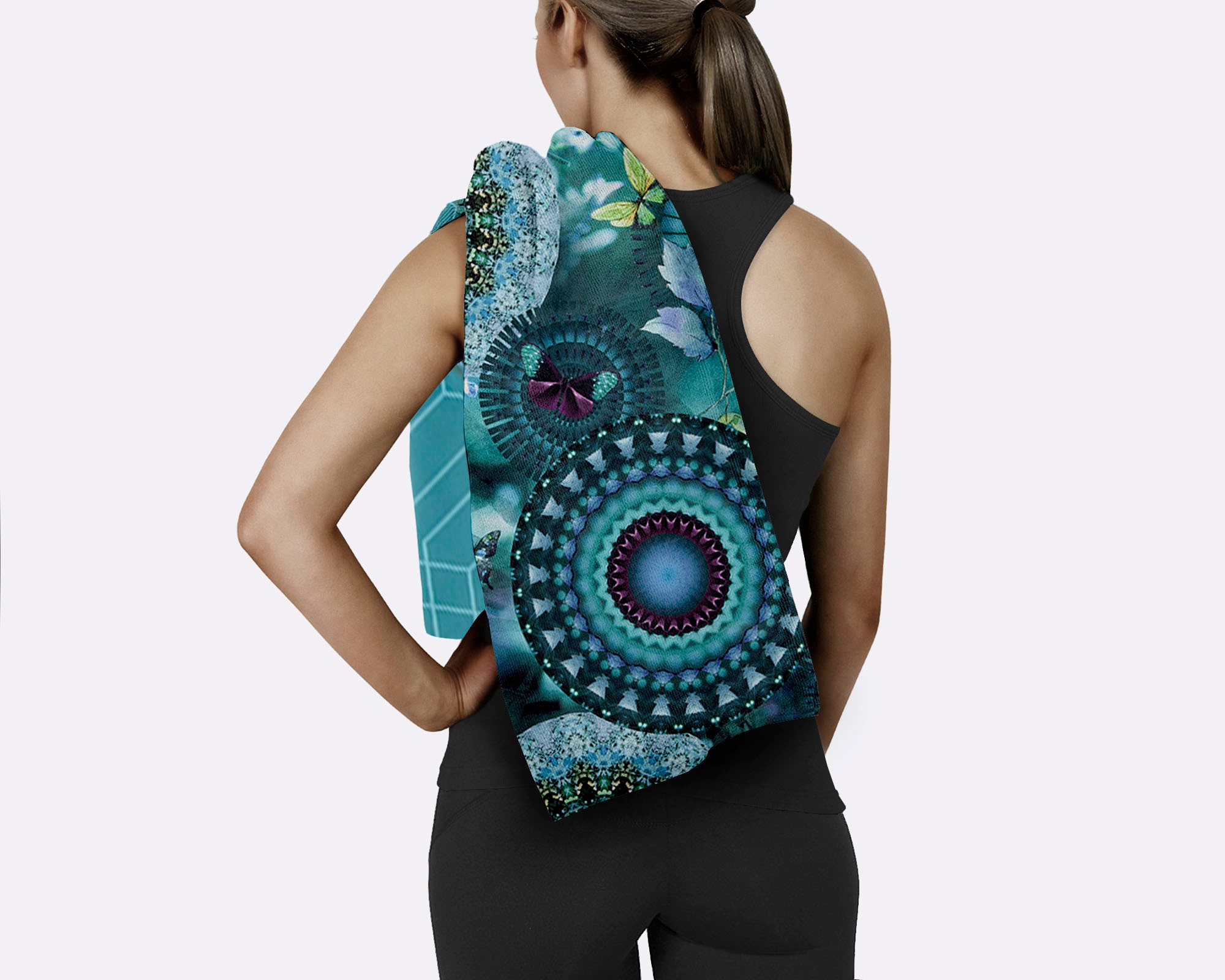 hip Reisehandtuch »Luciano«, (1 St., Strandtuch 50 x 100 cm), Mikrofaser, 75x180, Schnelltrocknend, Reisen, Sport, Yoga, Wendeoptik