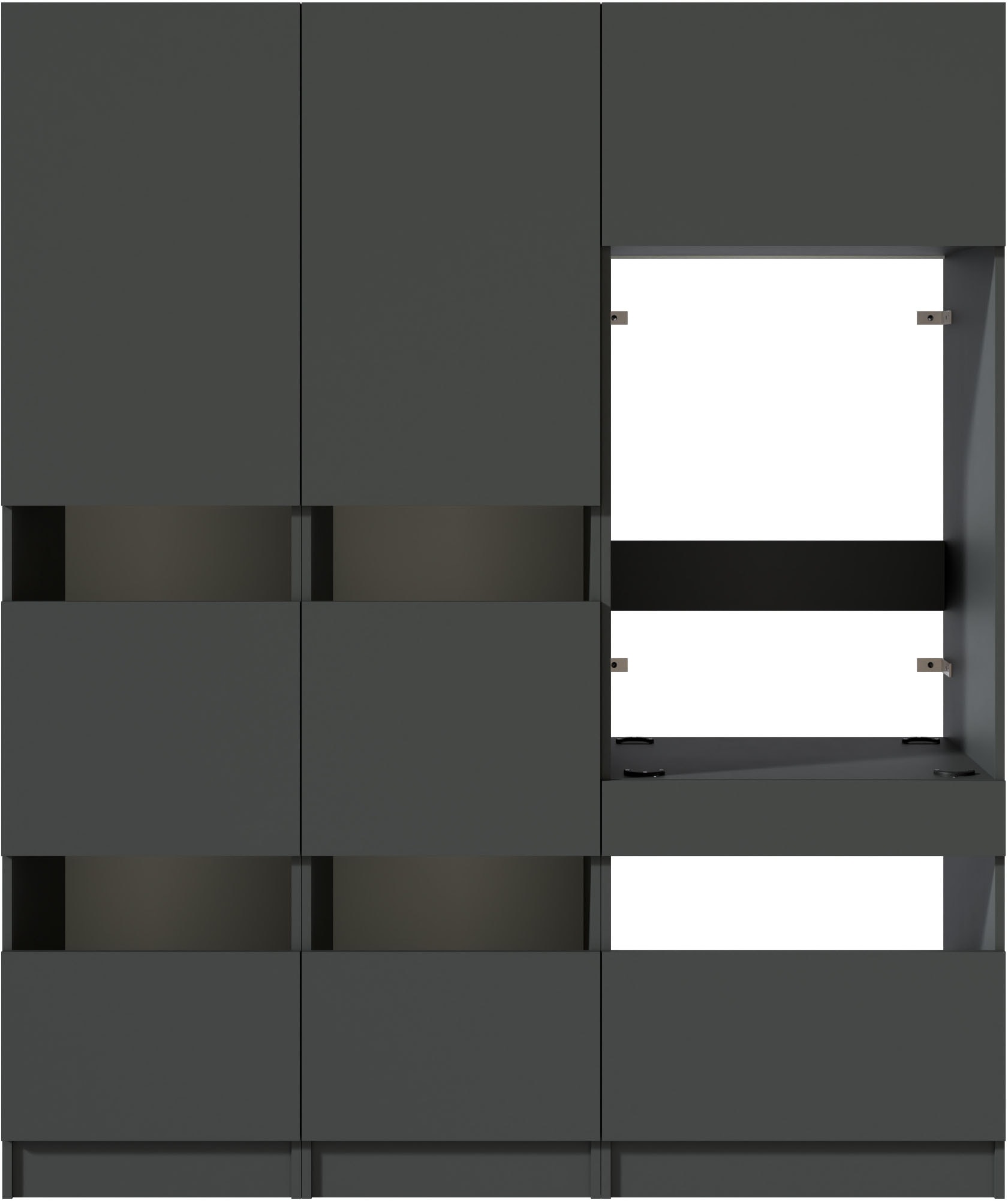 BASIC by Balculina Mehrzweckschrank-Set »Washhome B/T/H 168x68x200 cm« 3 Stk. tlg.