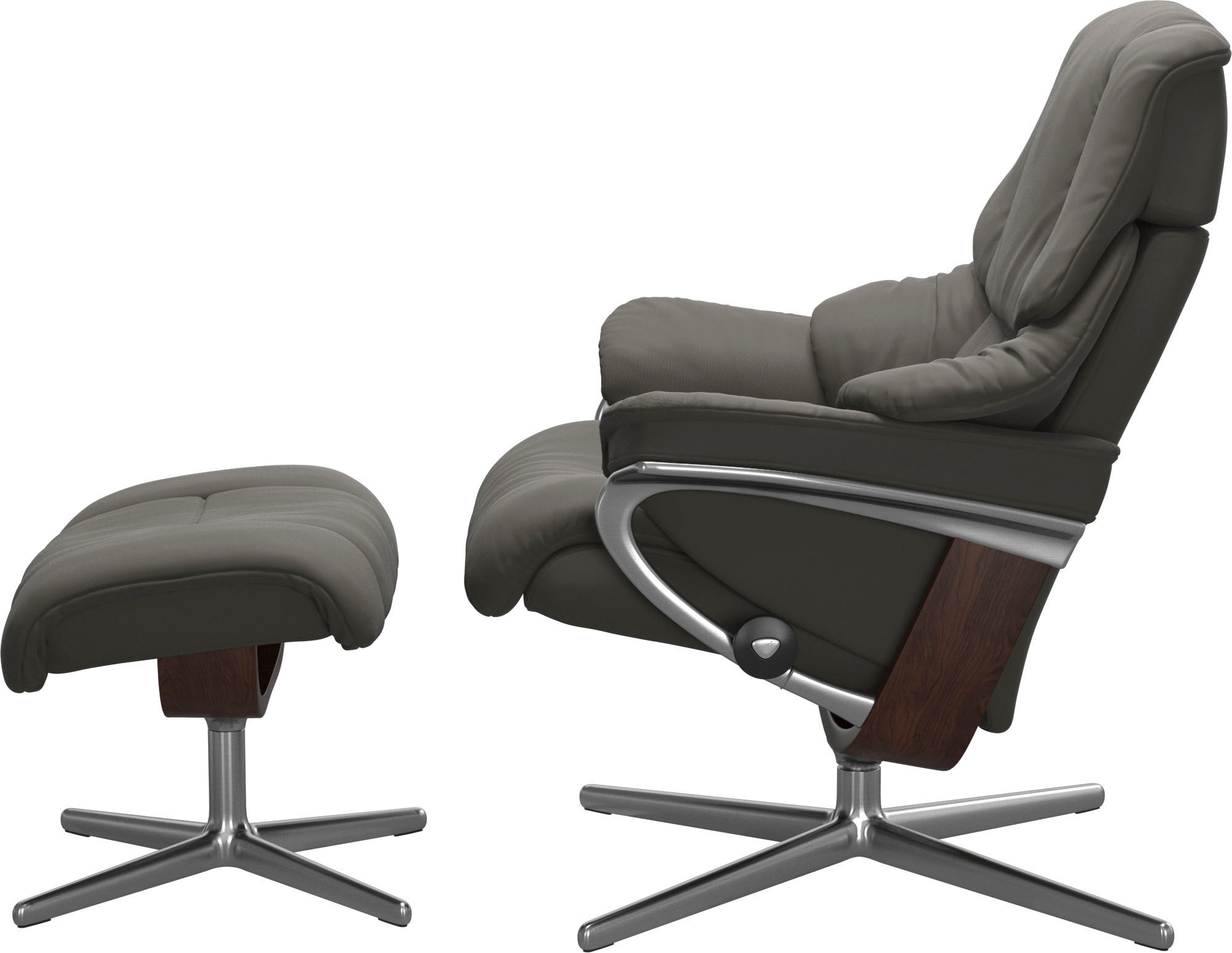 Stressless® Relaxsessel »Reno«, mit Cross Base, Größe S, M & L, Holzakzent Braun