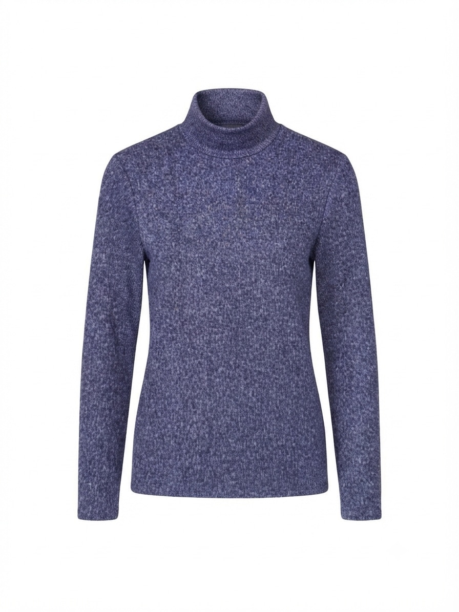 Seidel Moden Rollkragenpullover mit feinem Strickmuster / mit Viskose und Stretch / MADE IN GERMANY