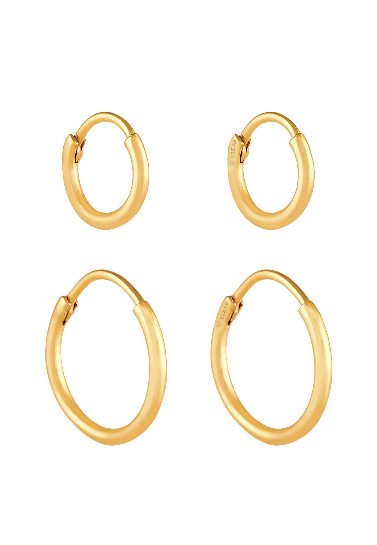 Elli Ohrstecker-Set »Ohrringe Creolen 2er Set 925 Sterling Silber«