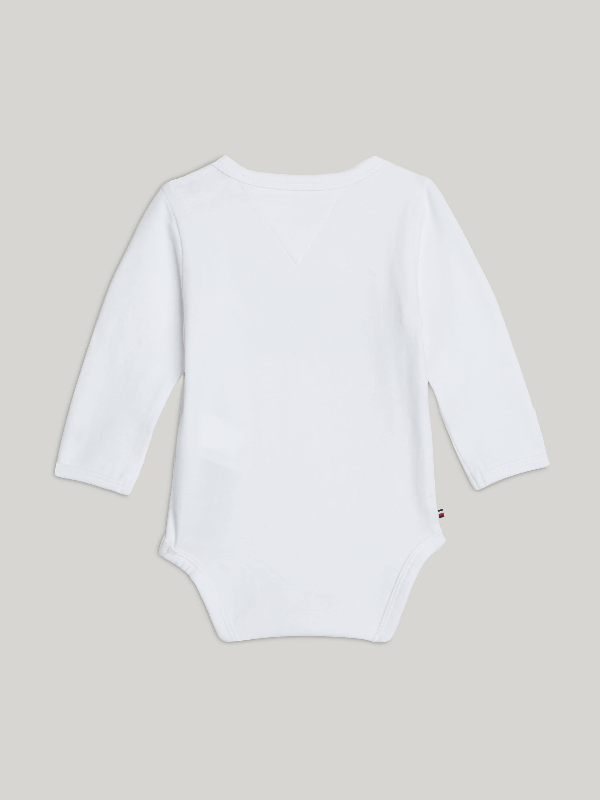 Tommy Hilfiger Langarmbody »MONOTYPE OVAL BODY LS«, Baby bis 2 Jahre, Drucker am Ausschnitt + im Schritt, Logoprint