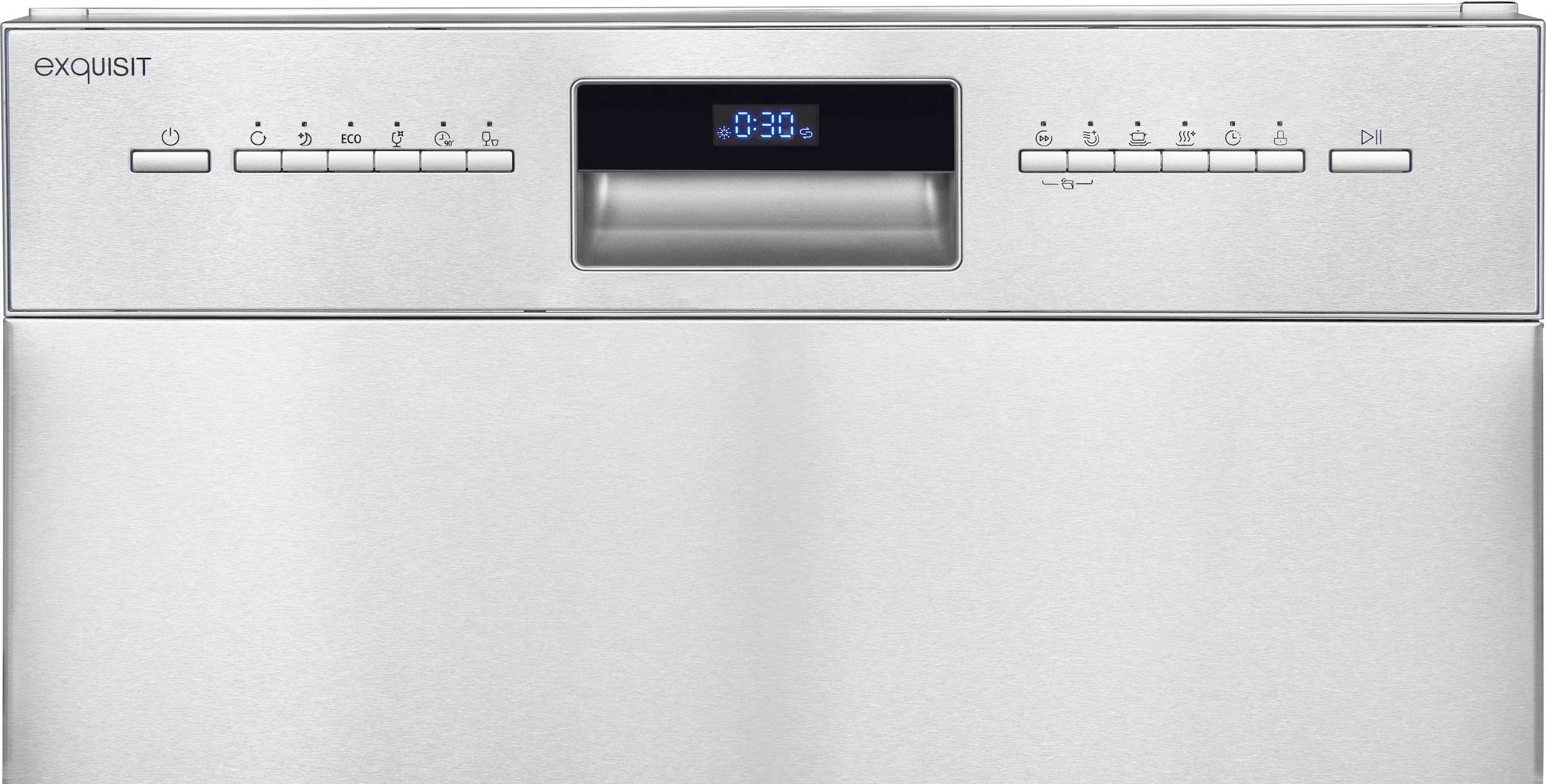 exquisit Unterbaugeschirrspüler »EGSP9614-EF-030B inox«, 14 Maßgedecke
