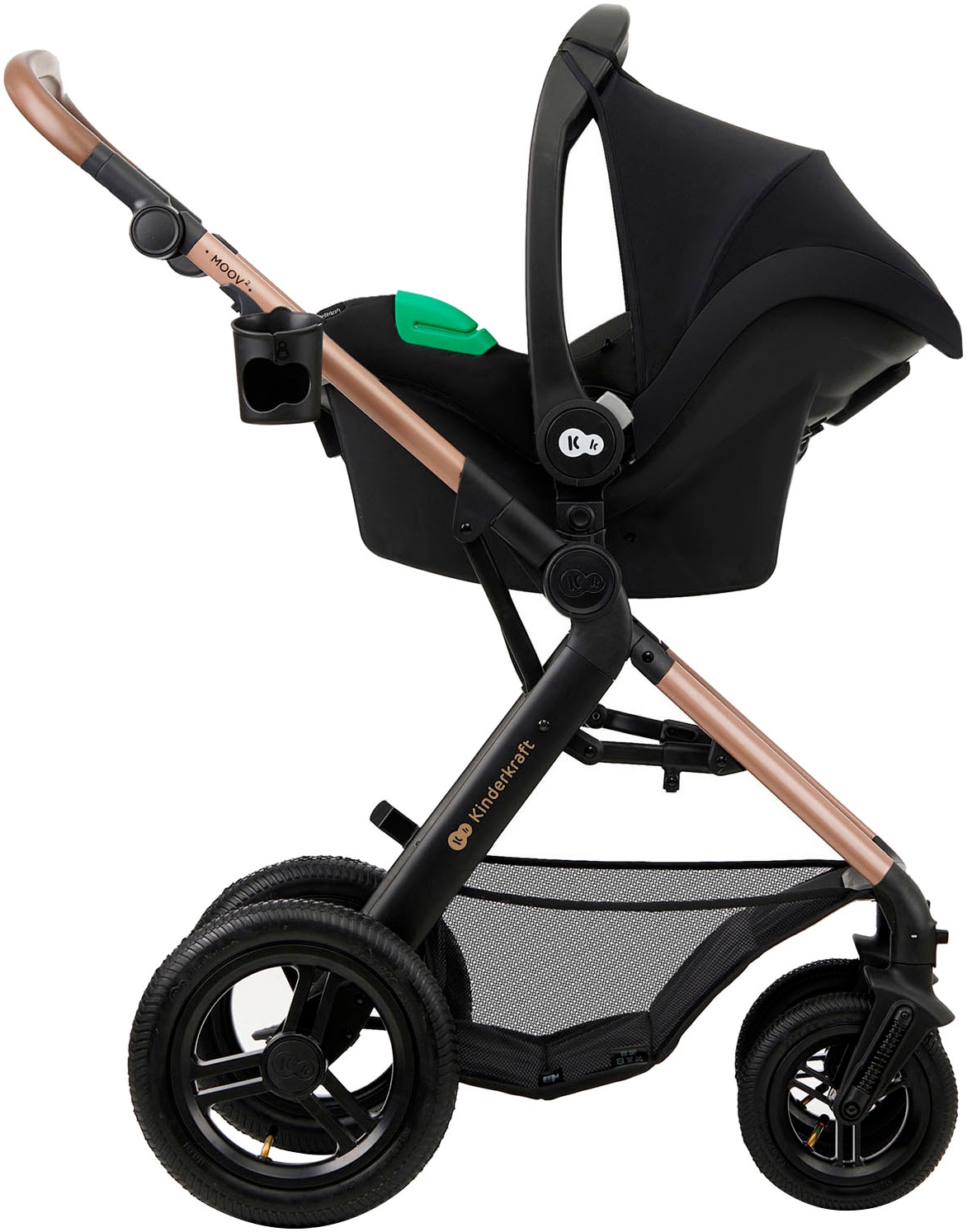 Kinderkraft Kombi-Kinderwagen »MOOV 2 4in1 AIR«, 27 kg, mit Luftreifen