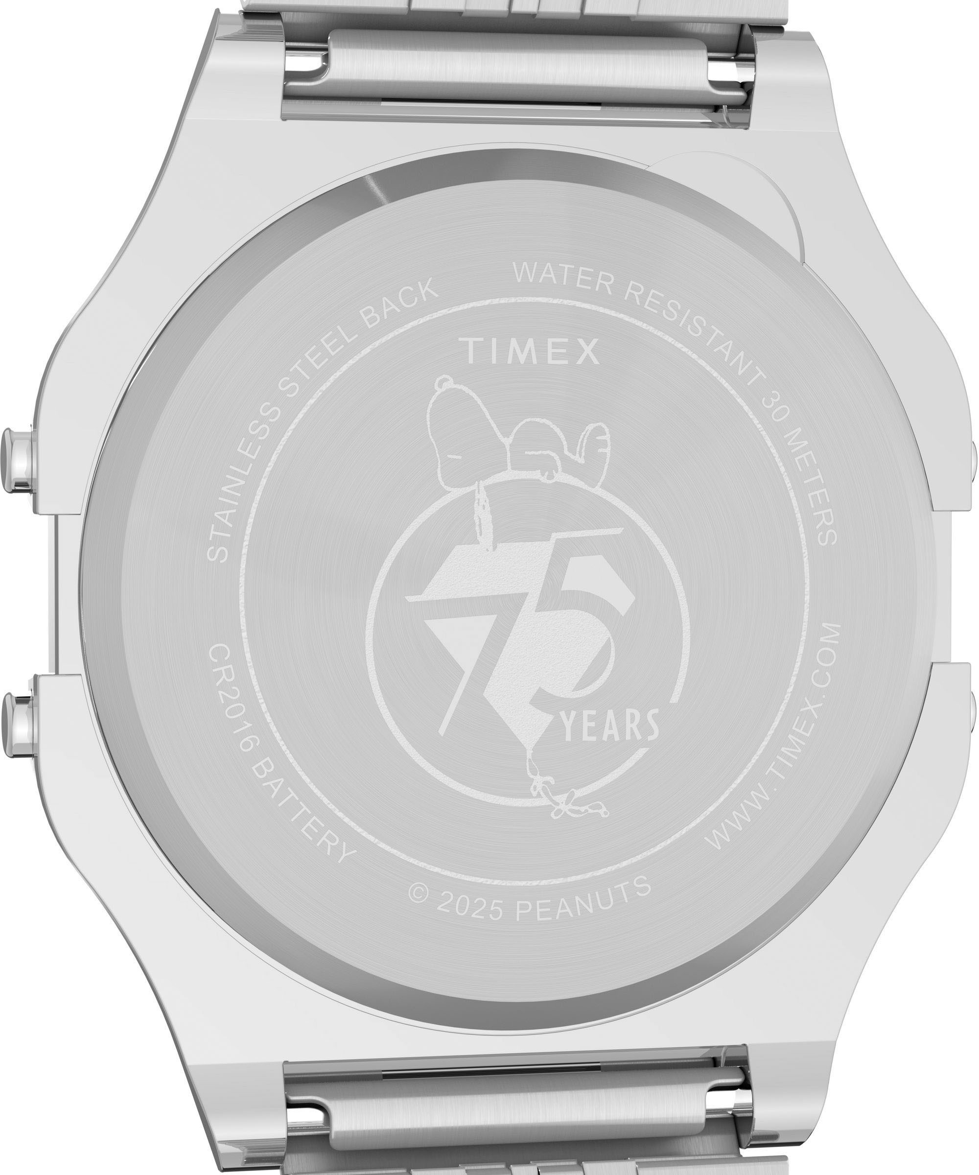 Timex Digitaluhr »PEANUTS TIMEX 80« Quarzuhr, Armbanduhr, Damenuhr, Herrenuhr,Edelstahlarmband