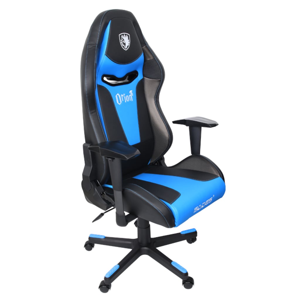 Sades Gaming-Stuhl »"Orion" schwarz/blau, Kunstleder, ergonomischer Gamingstuhl«, 1 St.