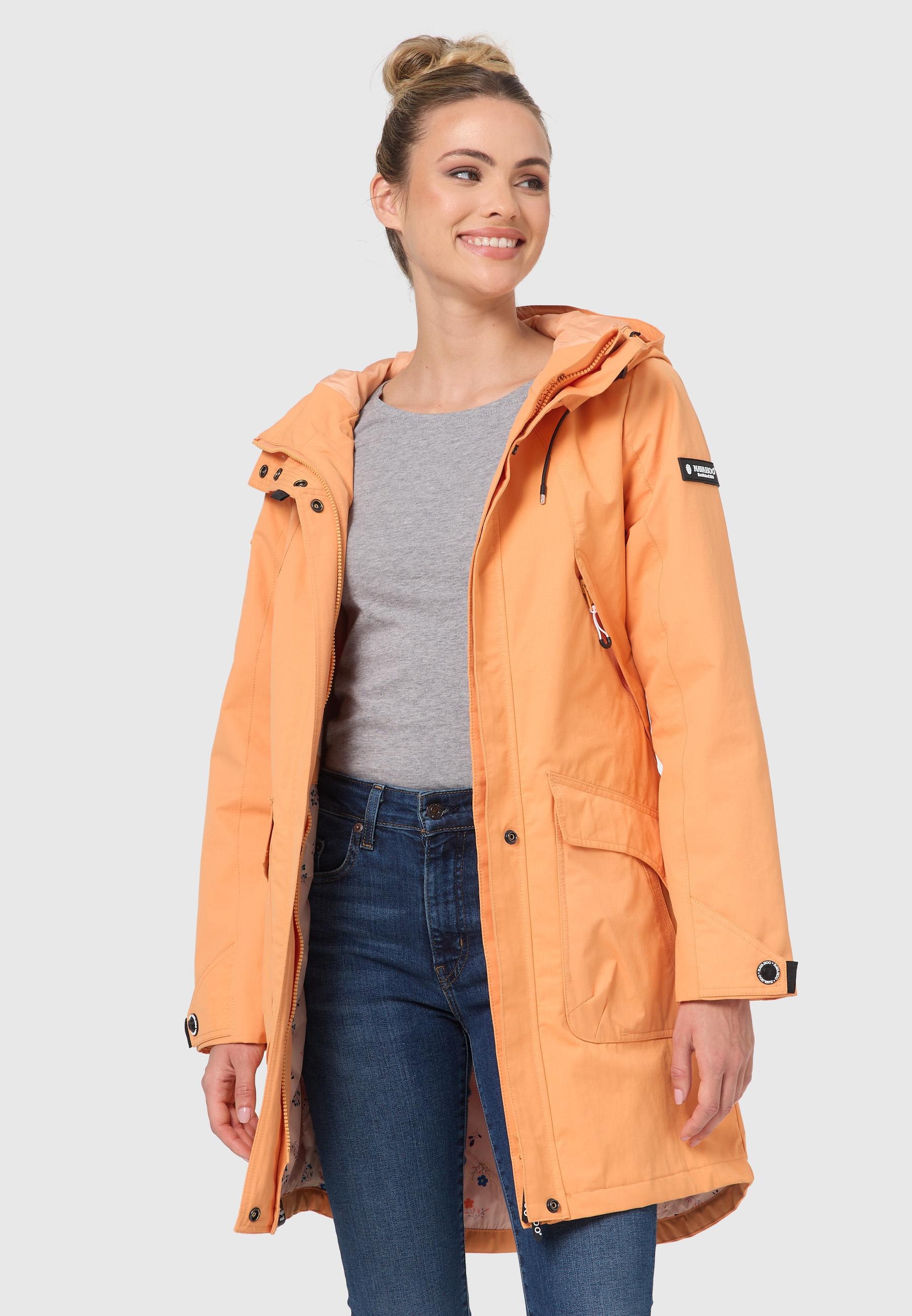 Navahoo Outdoorjacke »Übergangsjacke Pfefferschote«, mit Kapuze, moderne Damen Übergangsjacke mit Kapuze