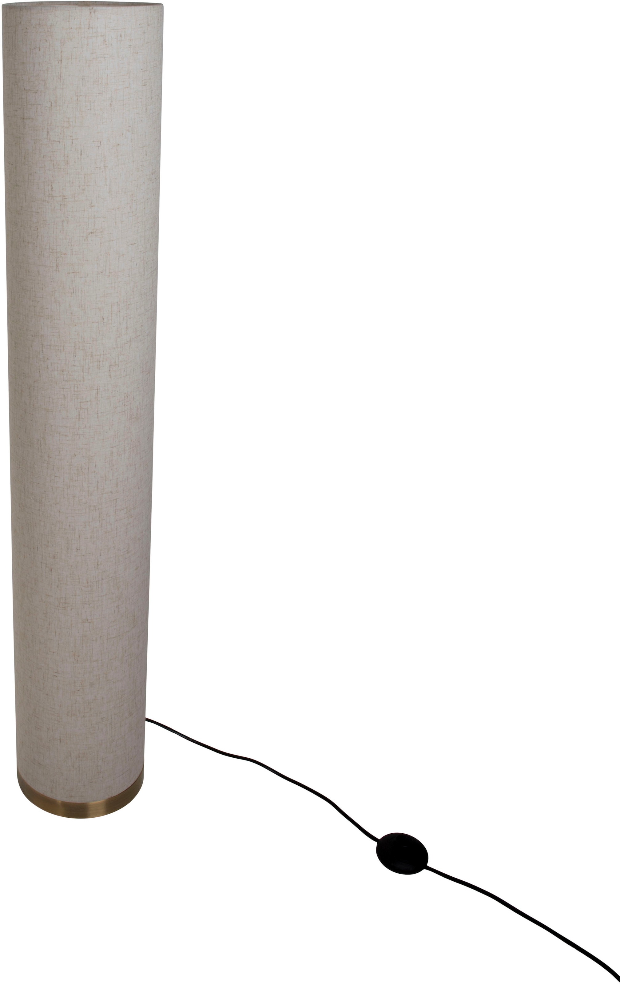 näve Stehlampe »Beate«, 3 flammig, Leuchtmittel E27 | ohne Leuchtmittel, Metall/Textil, exkl. 3x E27 max. 40W, Höhe: 110cm, Farbe: natur