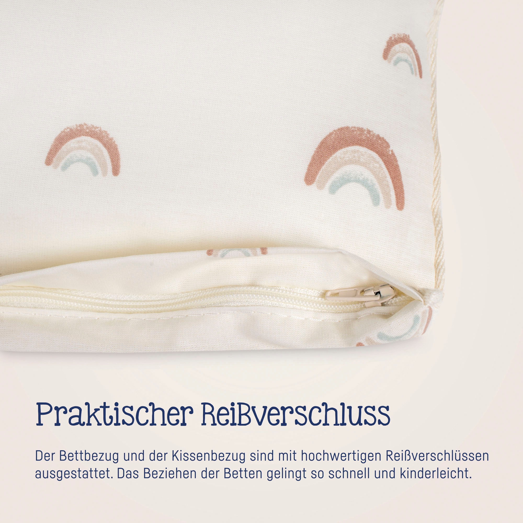 Julius Zöllner Kinderbettwäsche »Baby- und Kinderbettwäsche aus 100% Bio-Baumwolle«, erhältlich in den Größen 80x80+35x40cm und 100x135+40x60cm