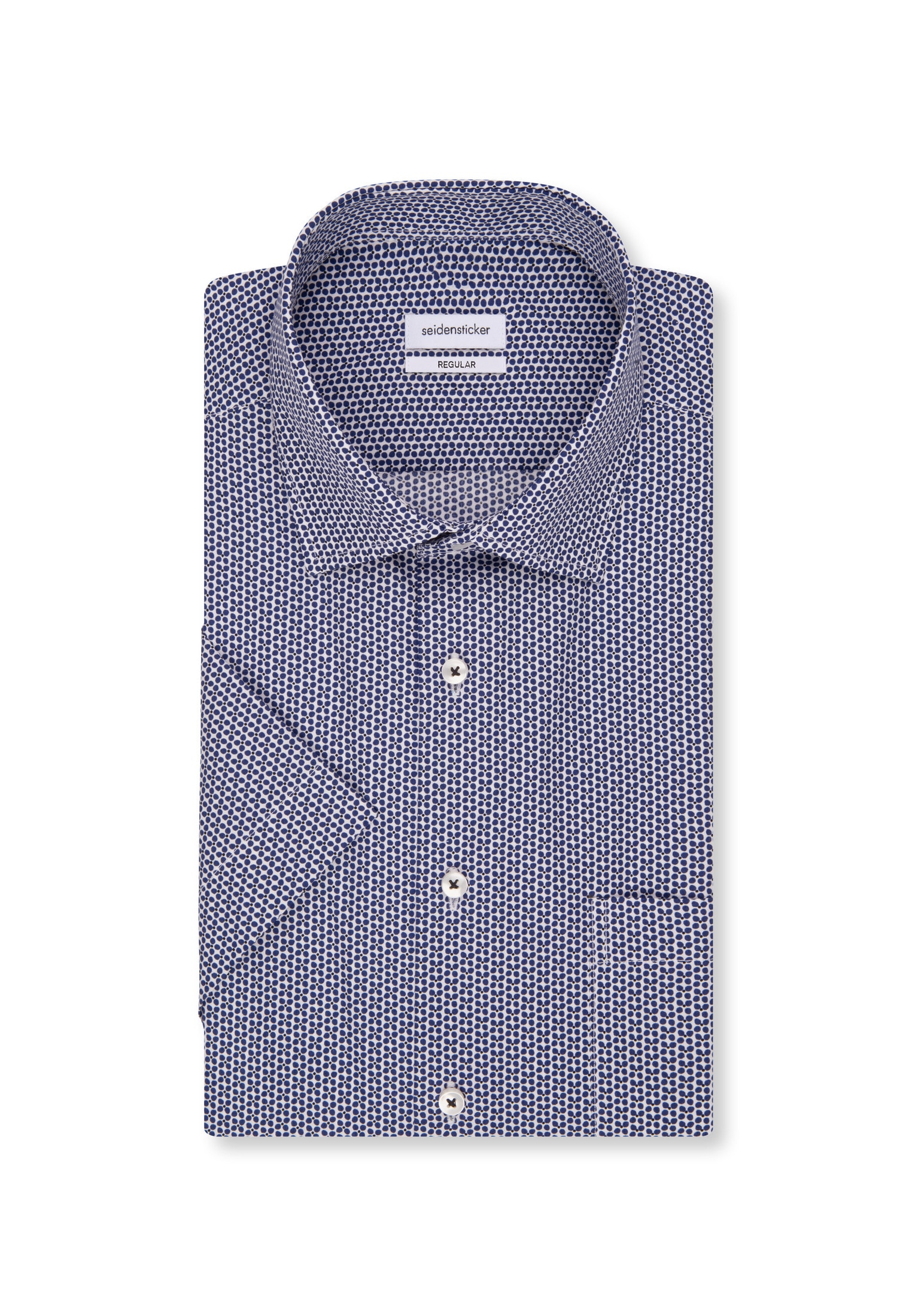seidensticker Businesshemd »Regular« Regular 1/2 Kentkragen Druck