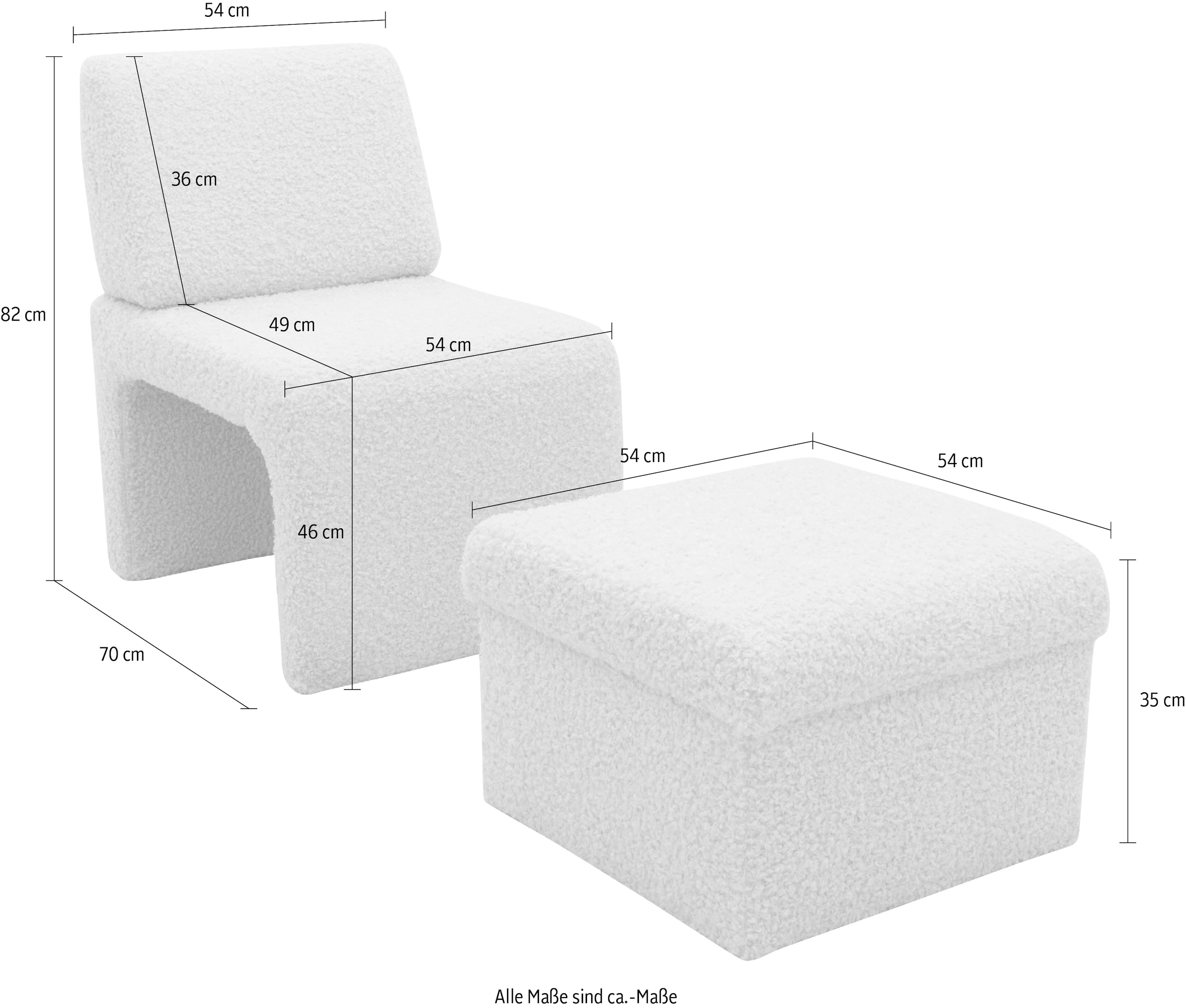 DOMO collection Sessel »700017«, (2 St.)