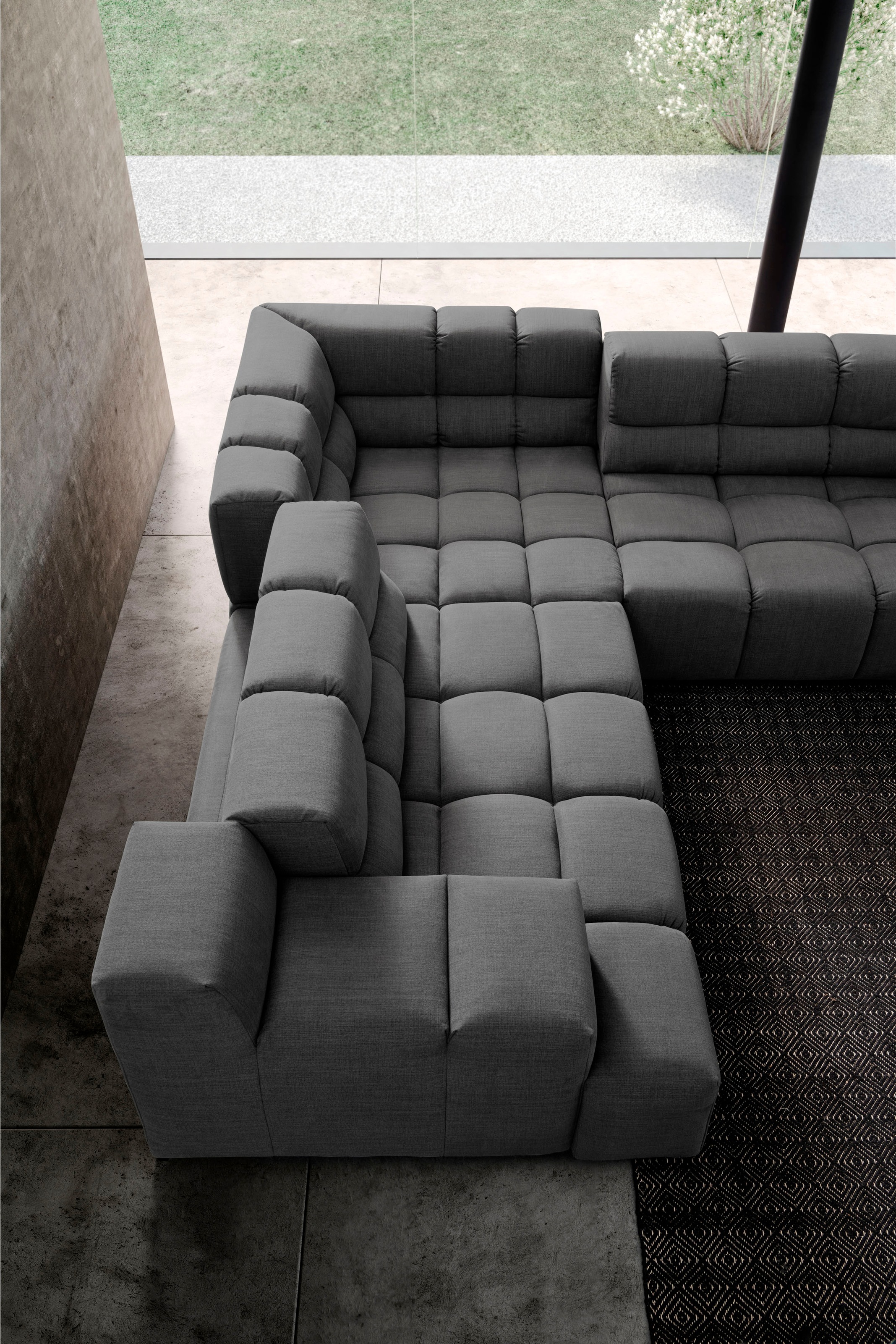 designwerk Ecksofa »Temple L-Form, tolles Designsofa«, mit Sitztiefenverstellung