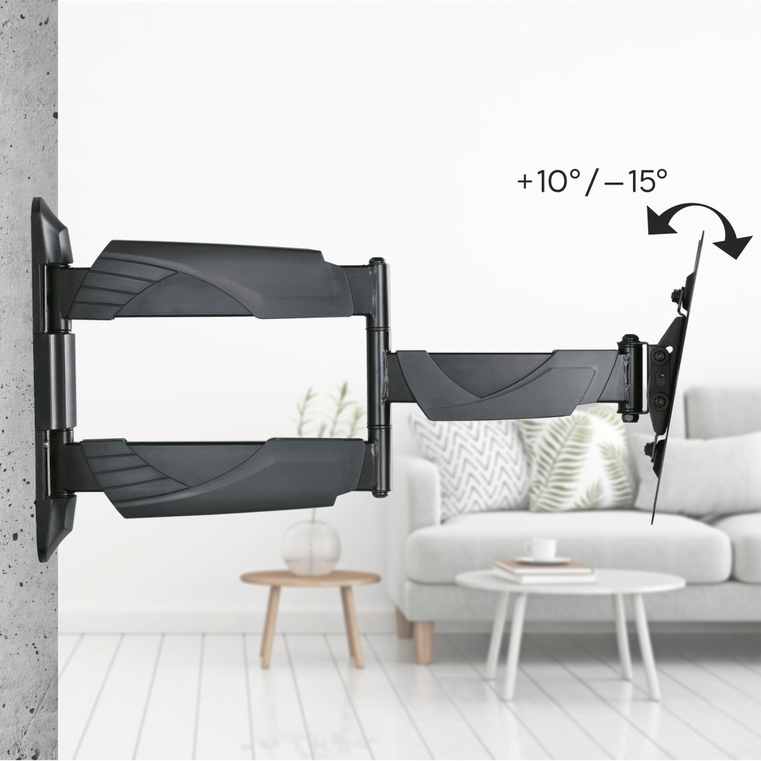 Hama TV-Wandhalterung »Halterung, schwenkbar, neigbar, ausziehbar von 48 - 122 (19" - 48")« bis 122 cm Zoll max. 35 kg