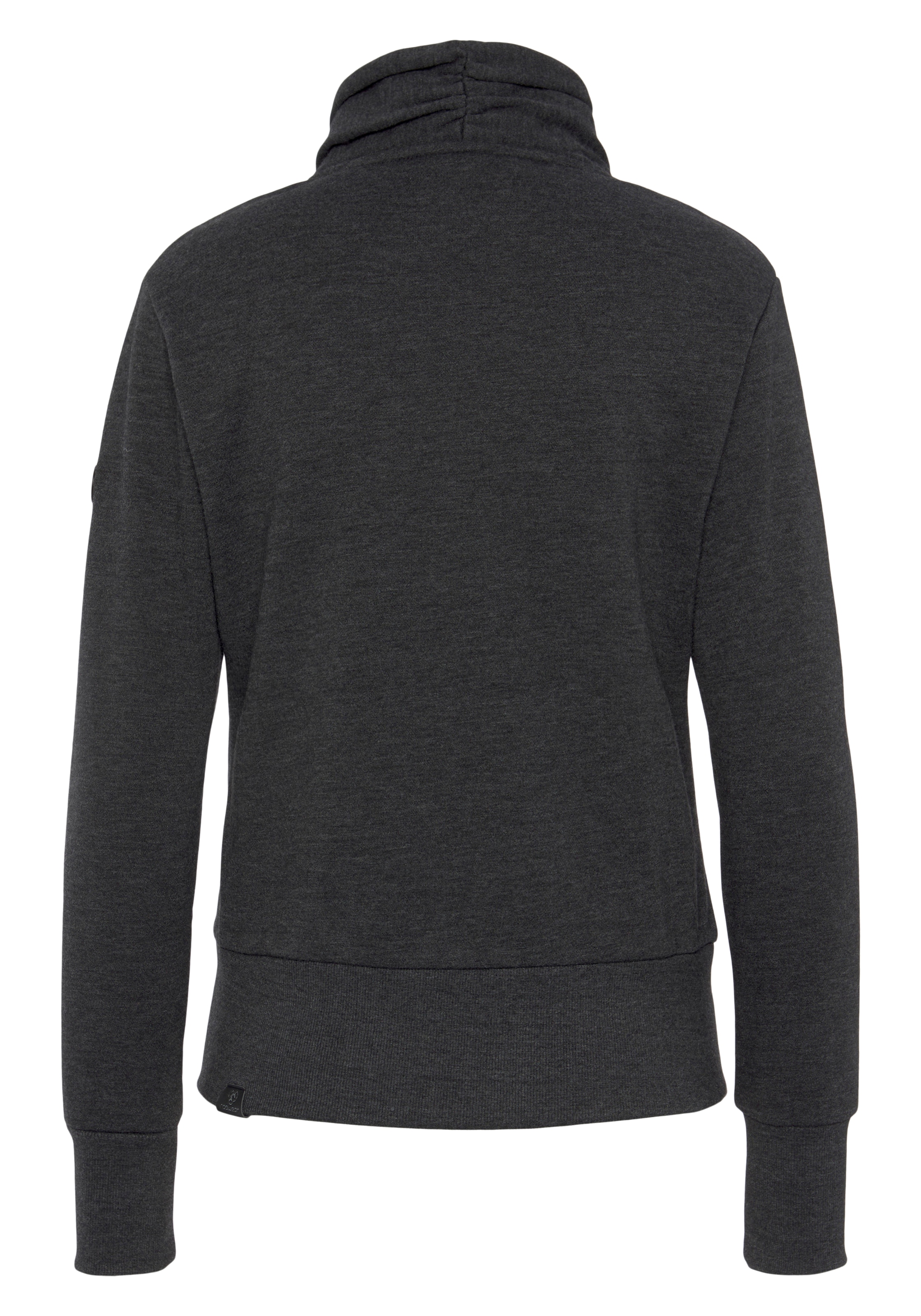 Ragwear Sweatshirt »ALIZZE«, mit asymetrischem Reißverschluss und Schalkragen
