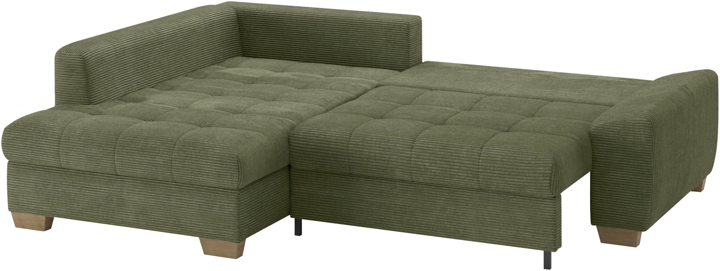 Mr. Couch Ecksofa »Nikita II, L-Form«, Wahlweise mit Kaltschaum, EasyBett, Bettkasten