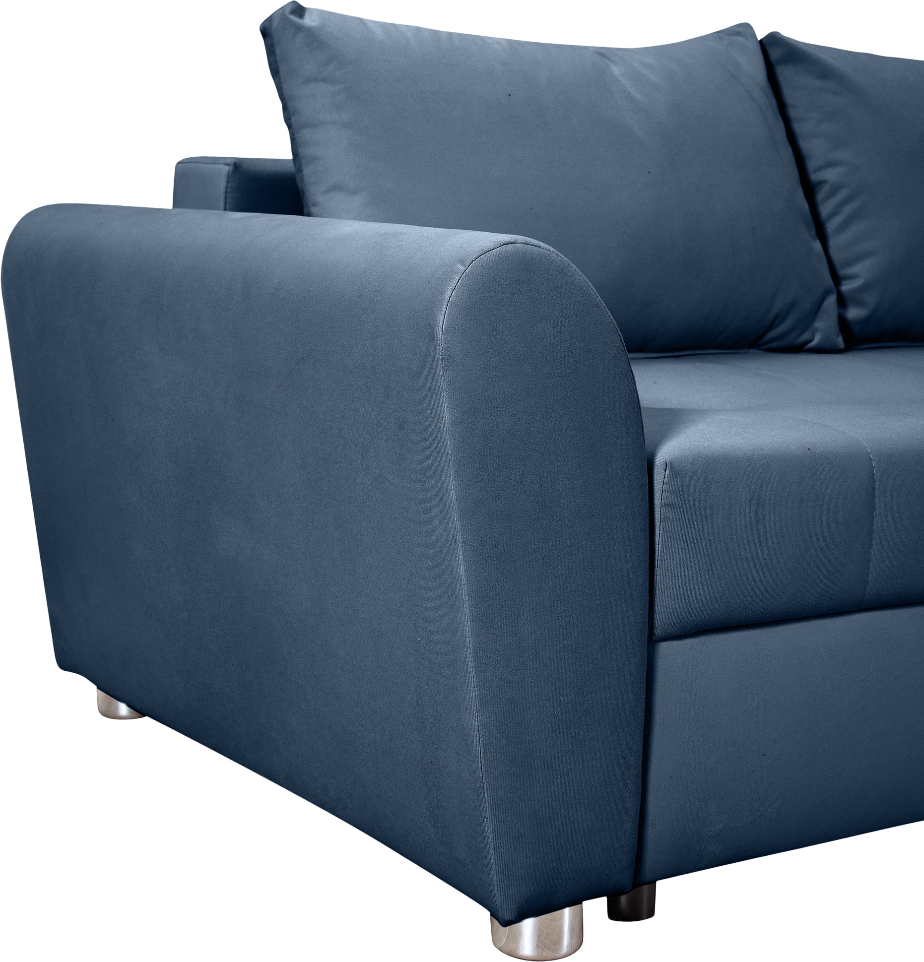 COLLECTION AB Ecksofa »JANA«, Ecksofa,Bettfunktion,Bettkasten,Bonnelfederkern,Rückenkissen