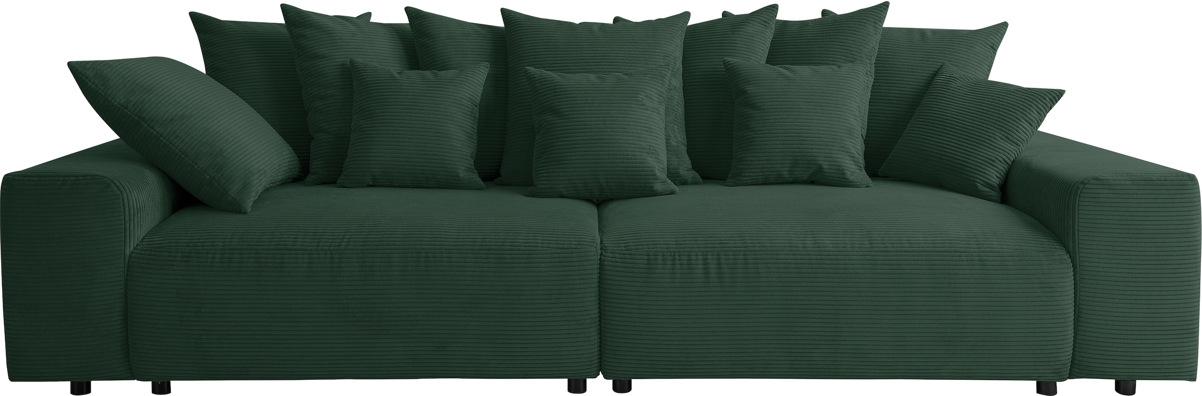 WERK2 Big-Sofa »Maxi B, Breite 290 cm«, Maximaler Kuschelkomfort: XXL-Sofa mit 78 cm Sitztiefe & 12 Kissen