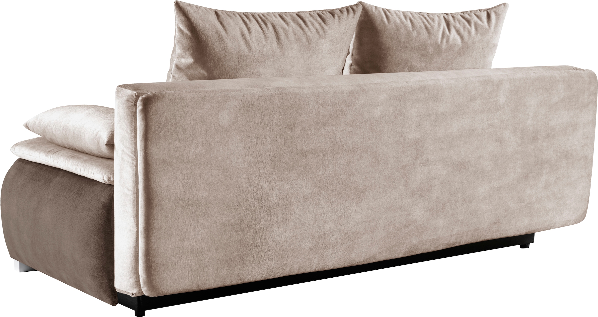 WERK2 Schlafsofa »Tekla LED, Bettcouch Breite 206cm, Liegefläche 200/140cm,«, 2-Sitzer Schlafcouch mit Bettkasten & stylischer RGB-LED-Beleuchtung