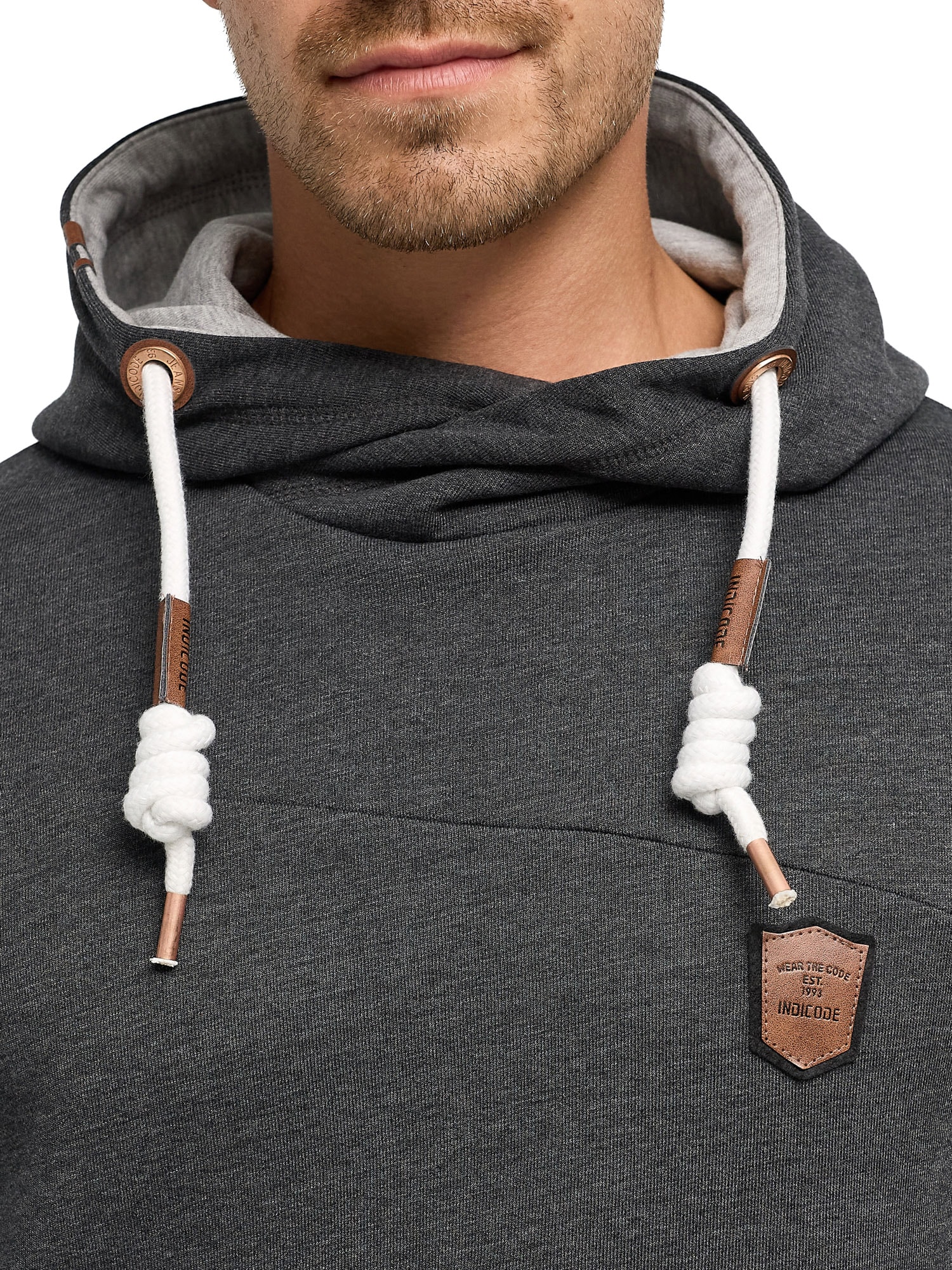 Indicode Kapuzensweatshirt »INAix«, Baumwollmischung, regular fit
