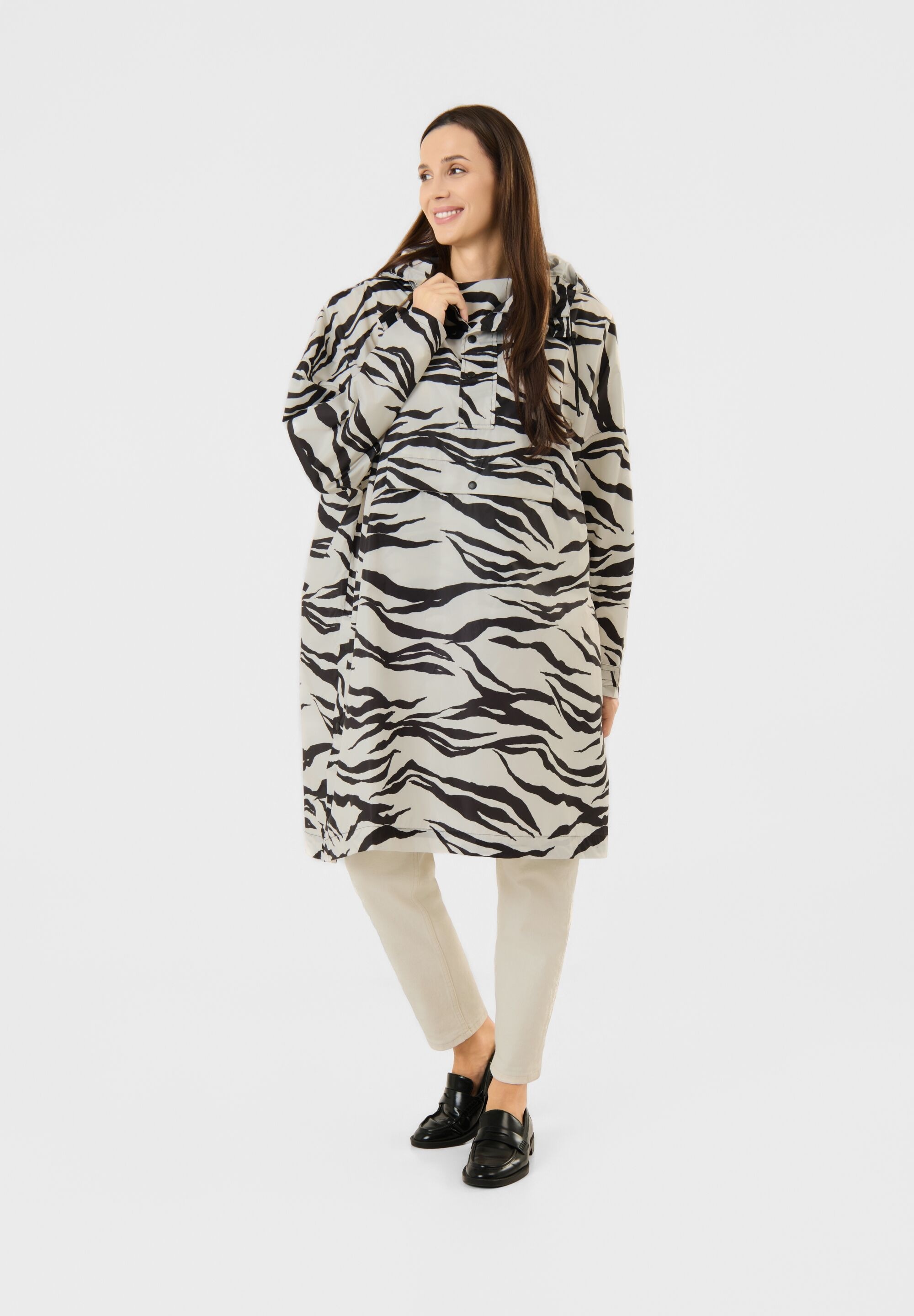 Codello Regenjacke »Codello Poncho« ohne Kapuze mit Tigermuster