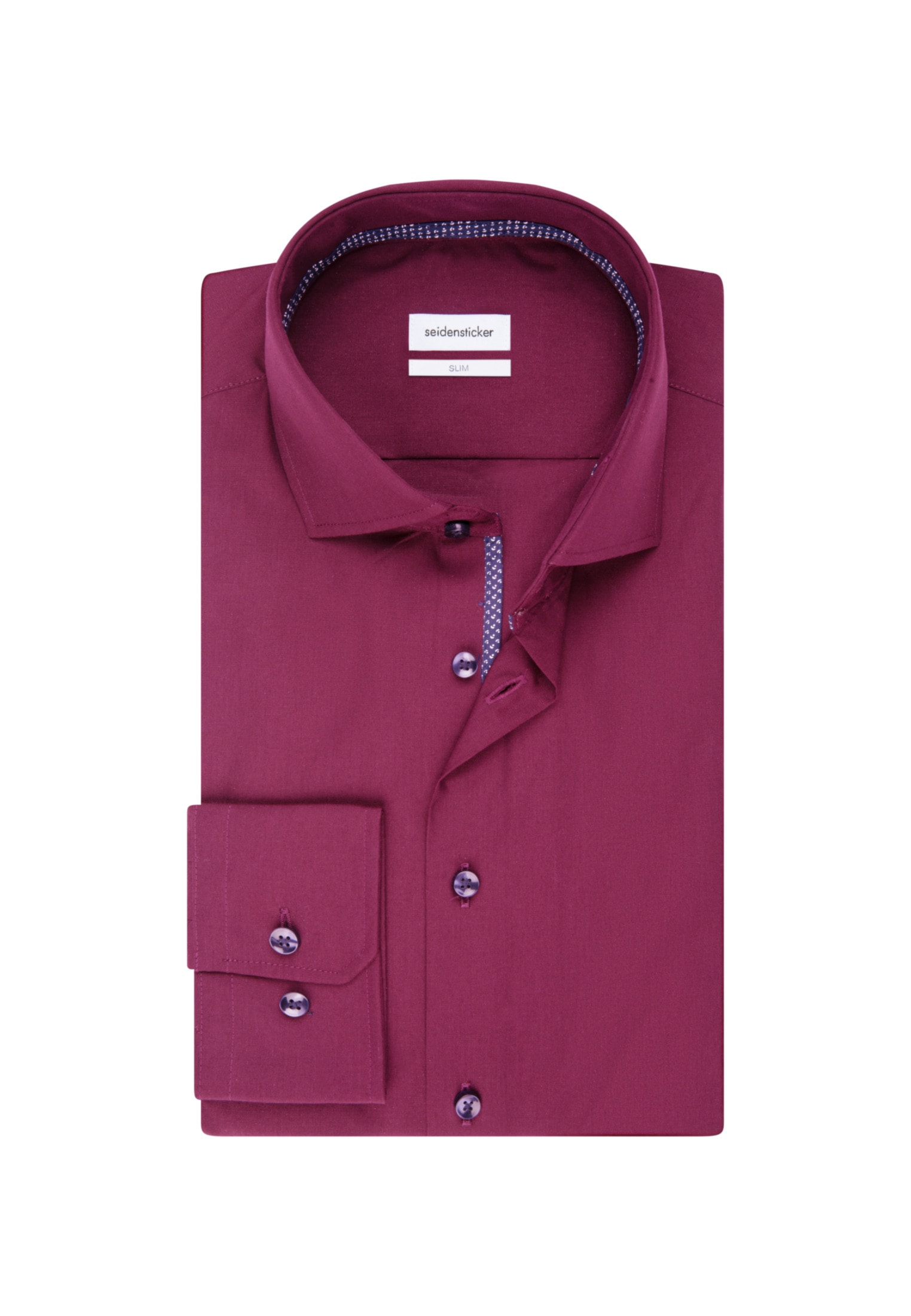 seidensticker Businesshemd »Schwarze Rose«, Slim 1/1 Kentkragen Uni
