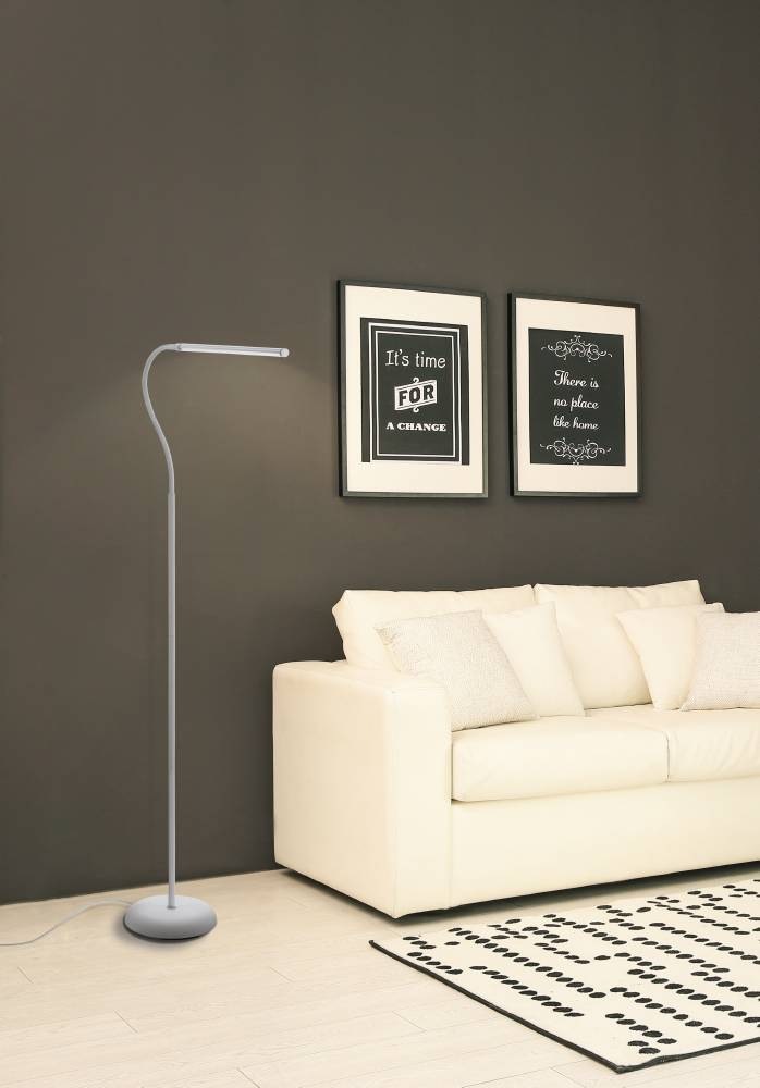 EGLO Stehlampe »LAROA LED Stehleuchte, schwarz, Touchsensor, 4-step dimming, modern«, 1 flammig, Leuchtmittel LED-Board | LED fest integriert, Standlampe, LED Bürolampe, beweglicher Leuchtenkopf, 53,5x21x130cm
